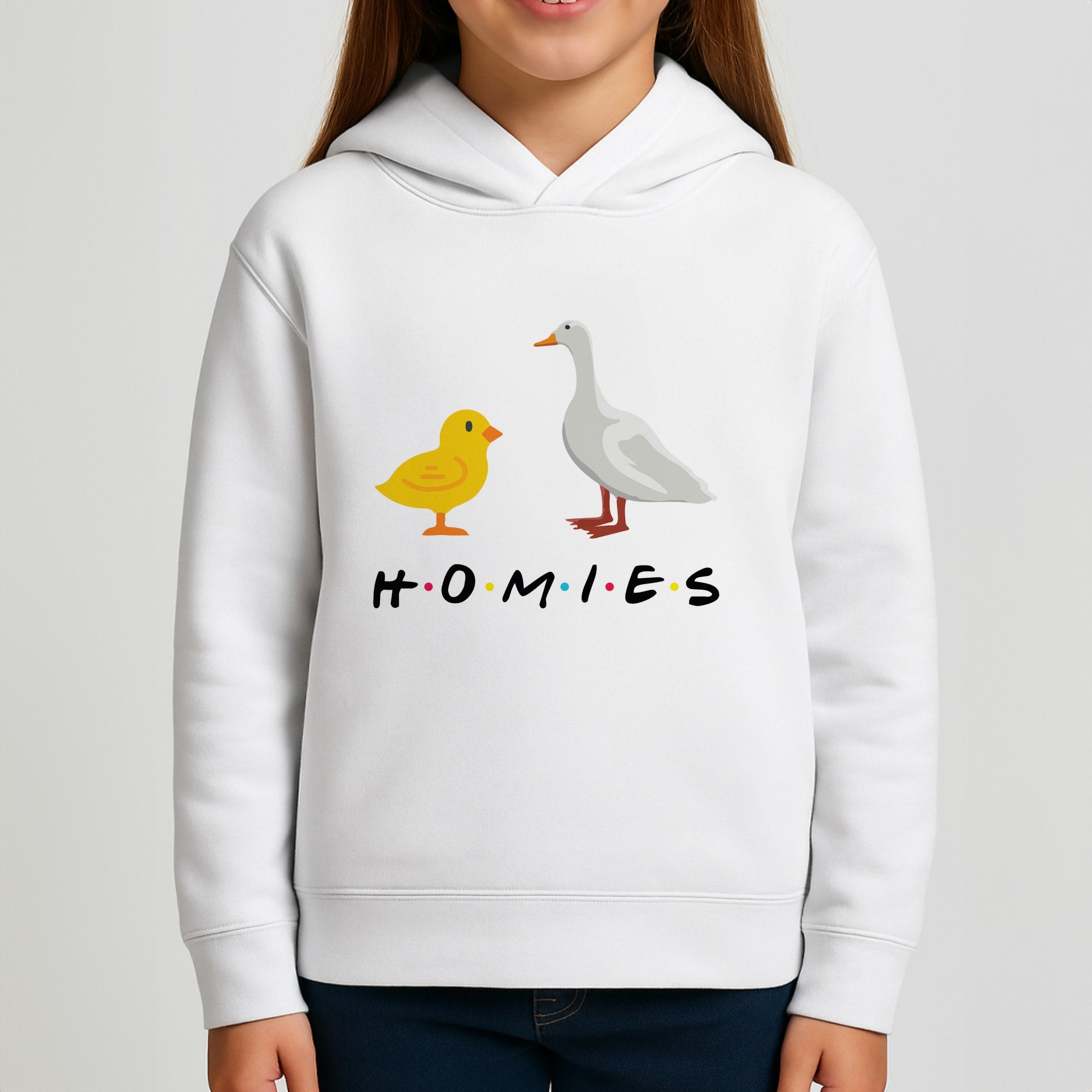 Homies Chick And Duck Kids Hoodie