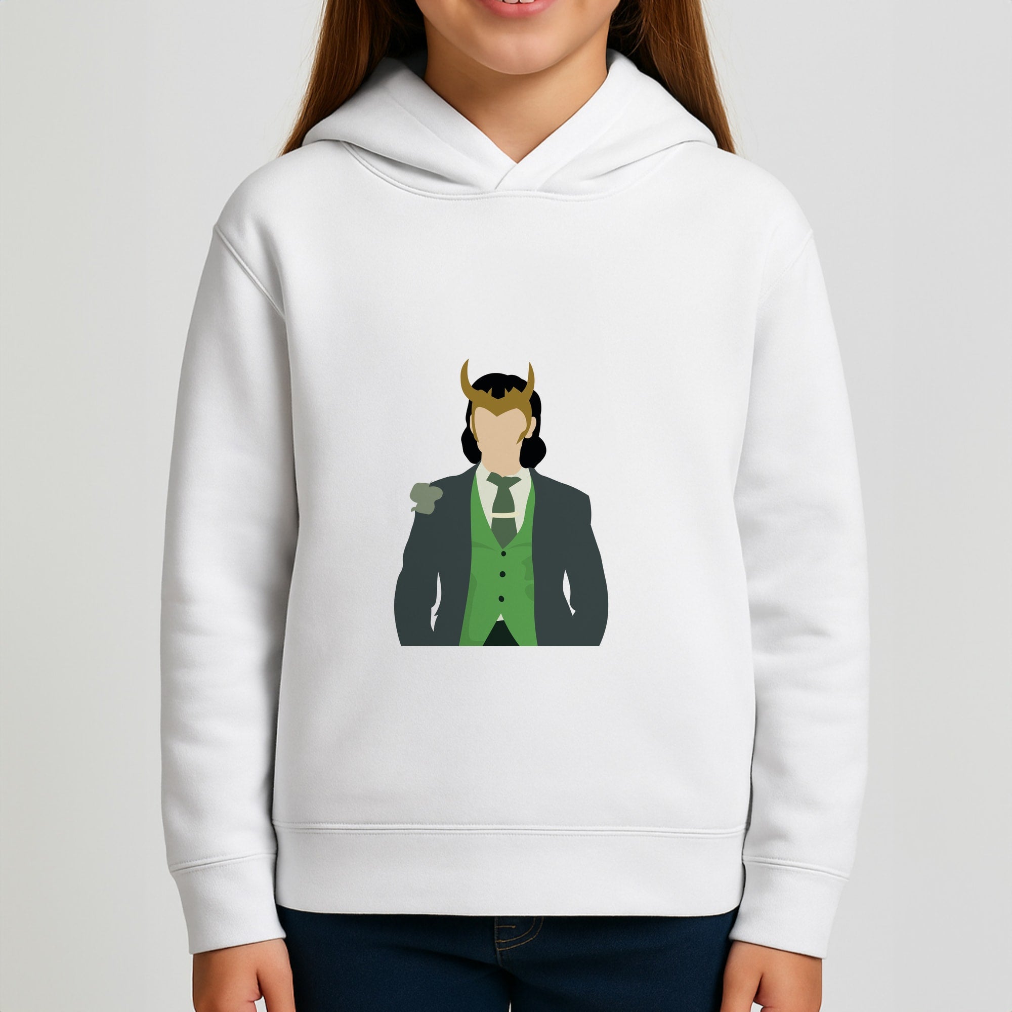 With Horns Girls Hoodie