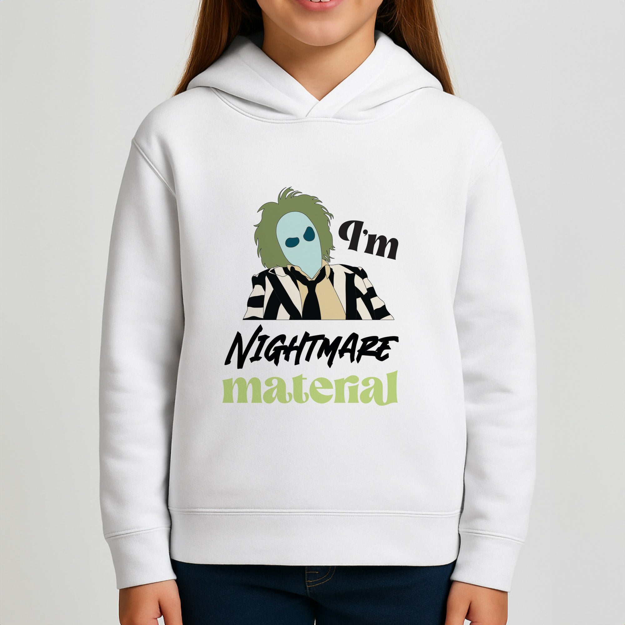 I'm Nightmare Material Girls Hoodie