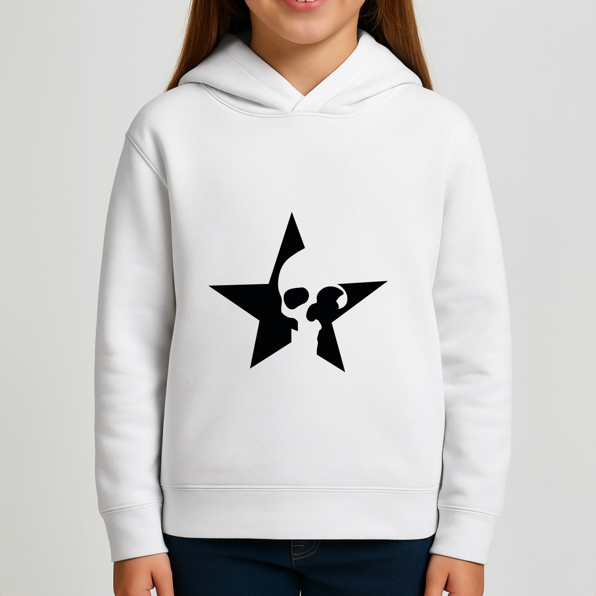 Skulls And Stars - Skate Aesthetic Girls Hoodie