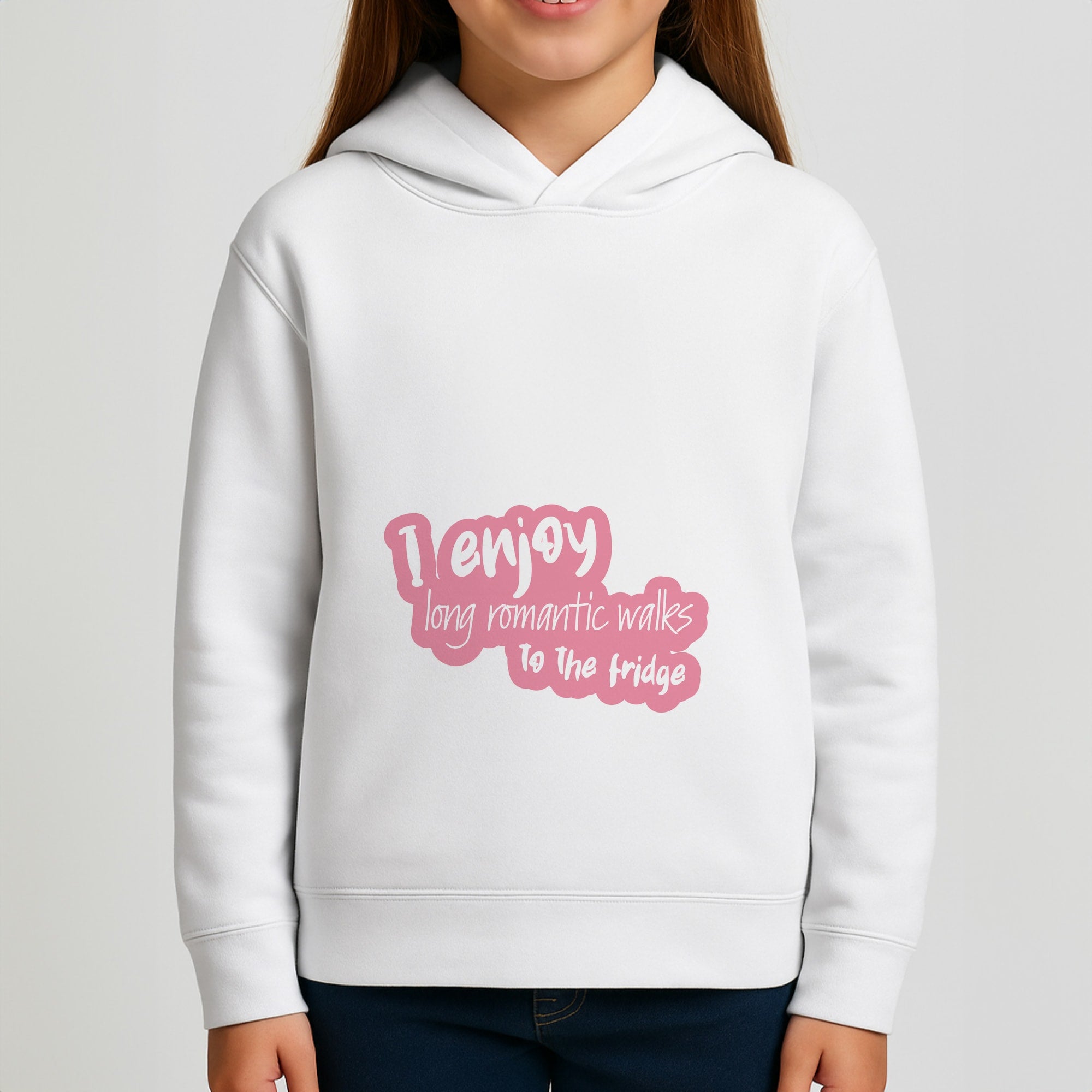 I Enjoy Long Romantic Walks - Funny Quotes Girls Hoodie