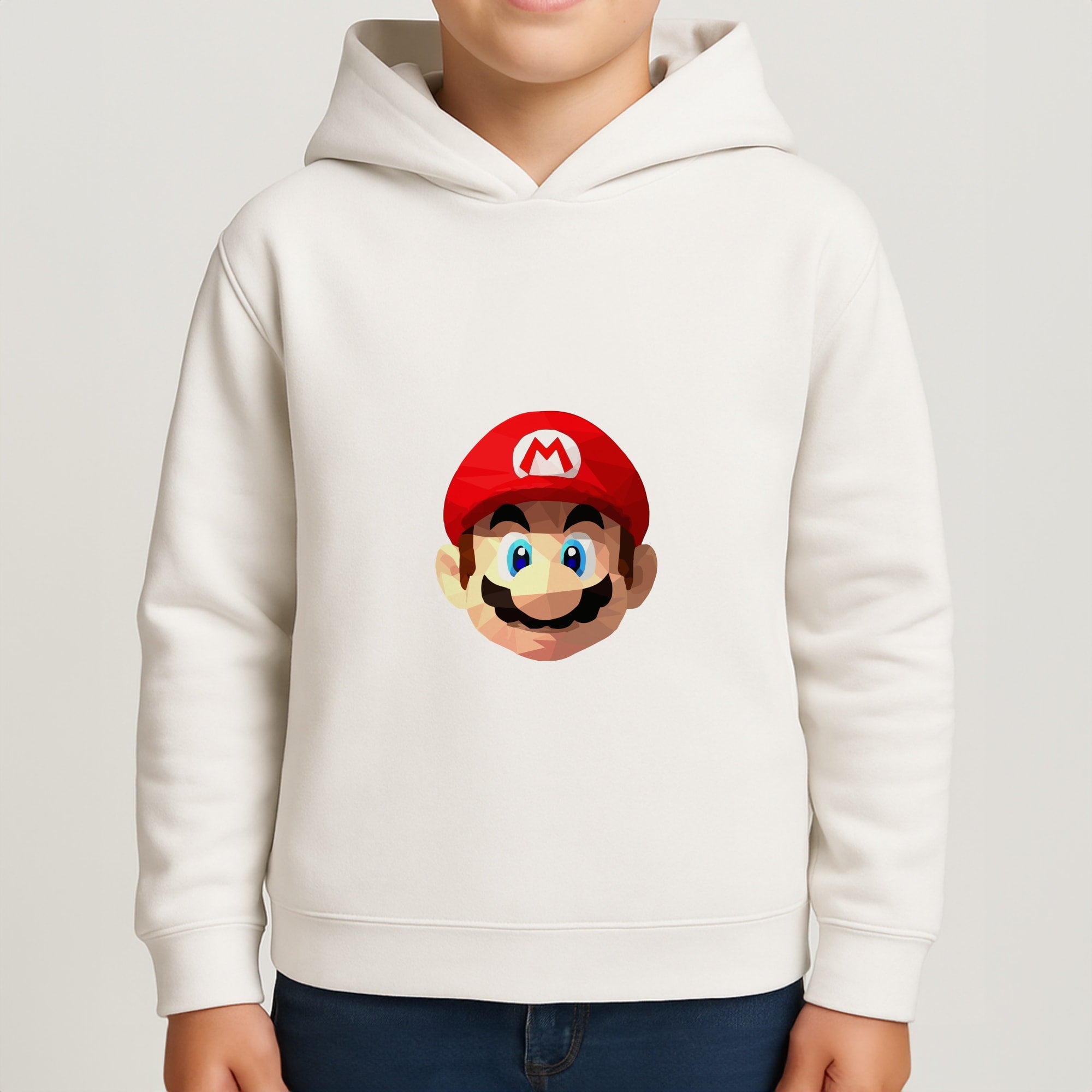 Mario Face - Mario Boys Hoodie