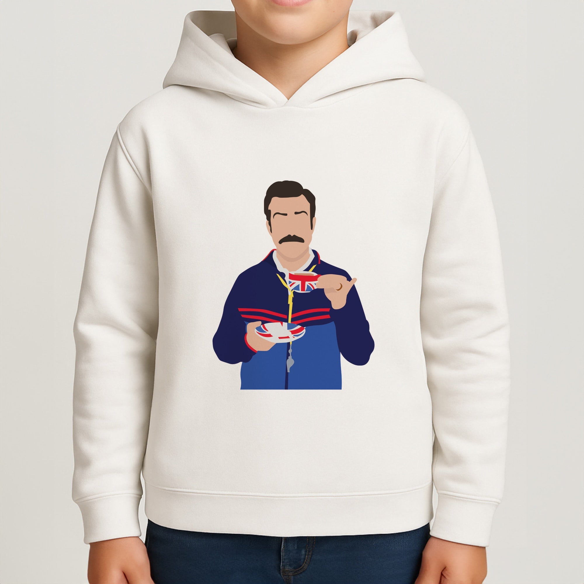 Ted Drinking Tea Boys Hoodie