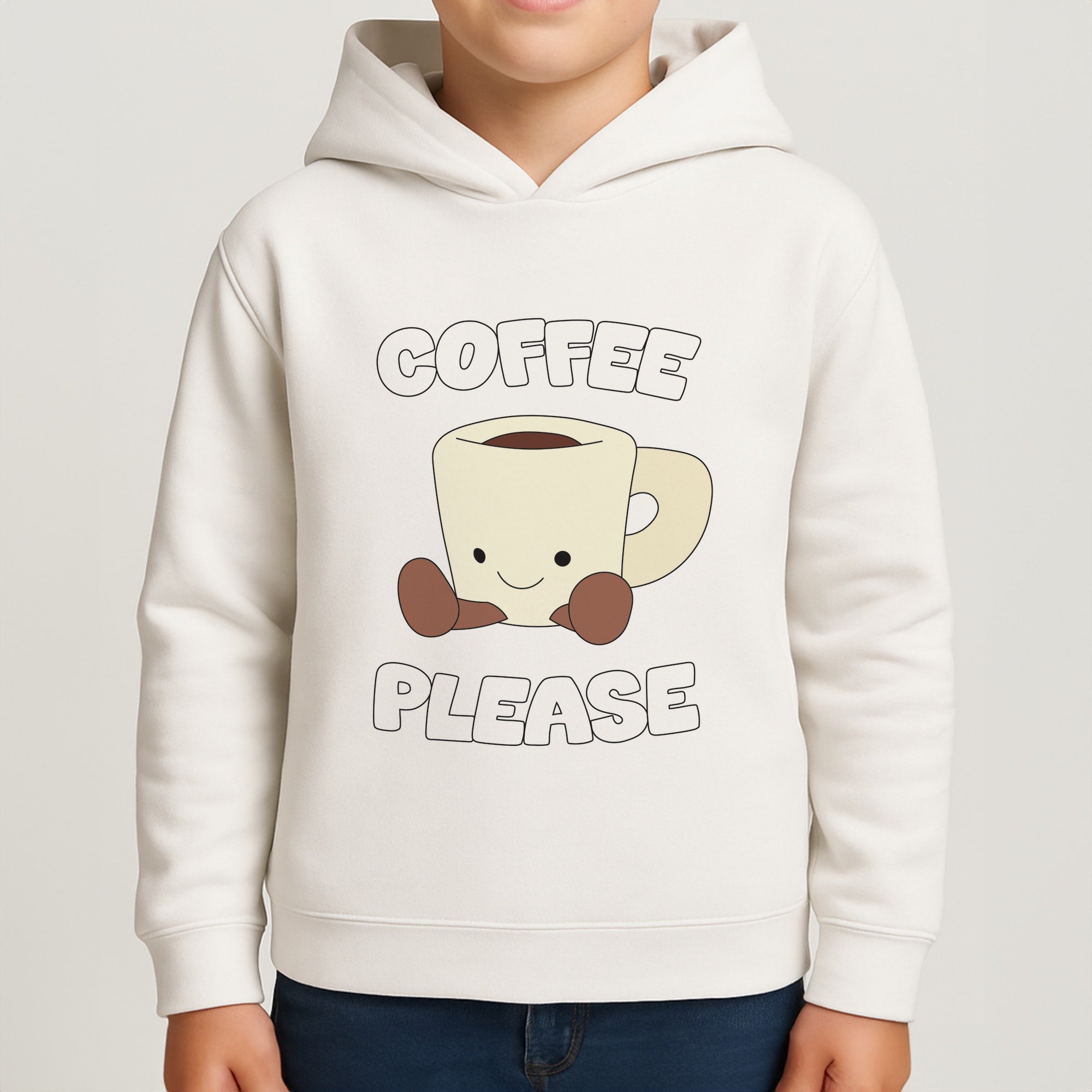 Coffee Please Mug Boys Hoodie