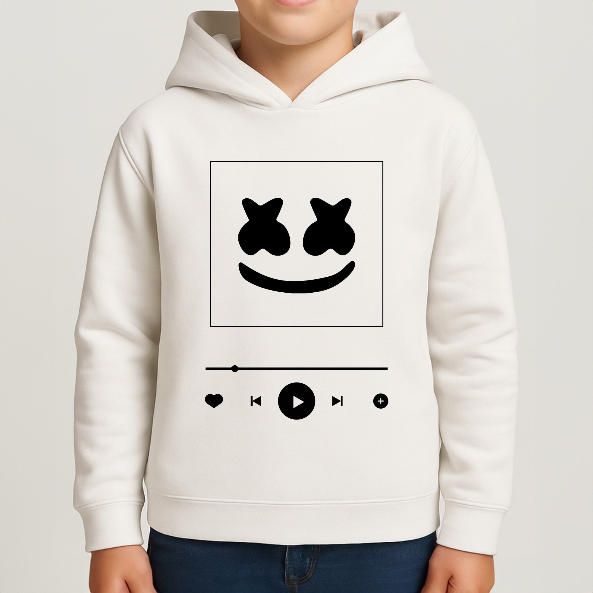 Helmet DJ Album Cover Boys Hoodie