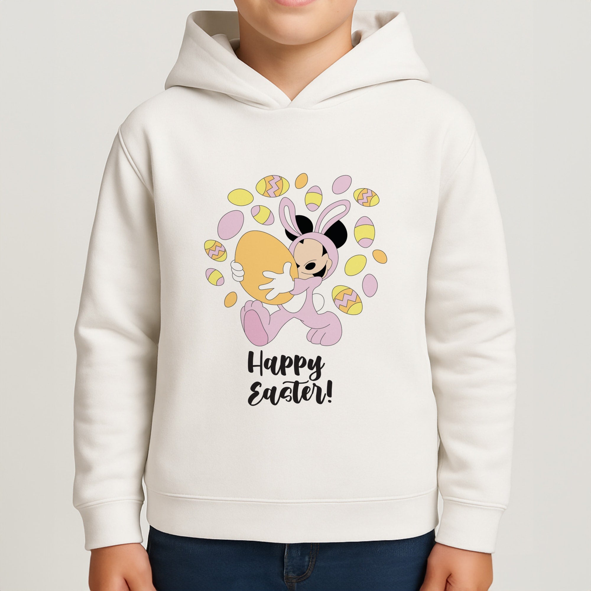 Happy Easter Pink Boys Hoodie