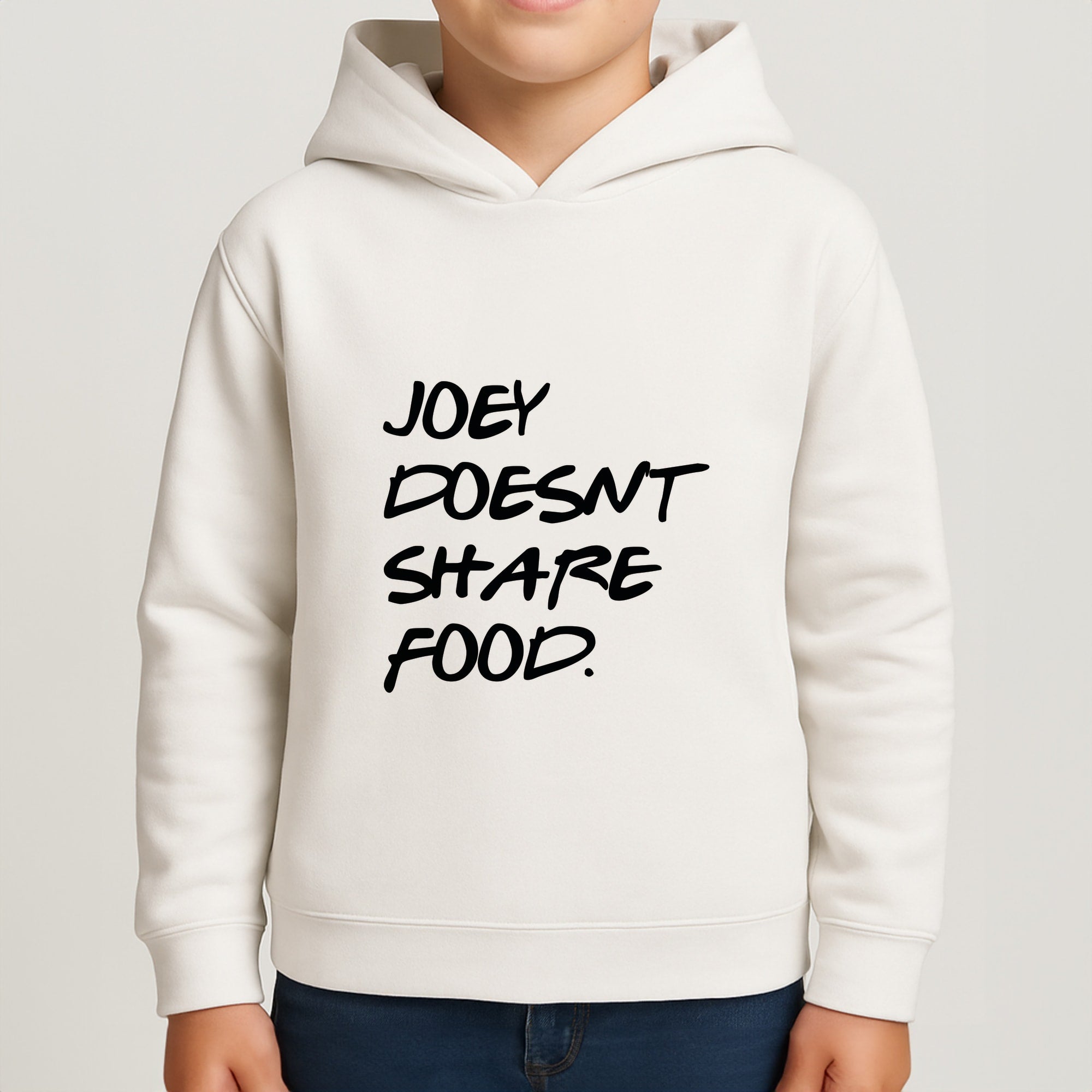 Joey Doesn't Share Food, Black Boys Hoodie