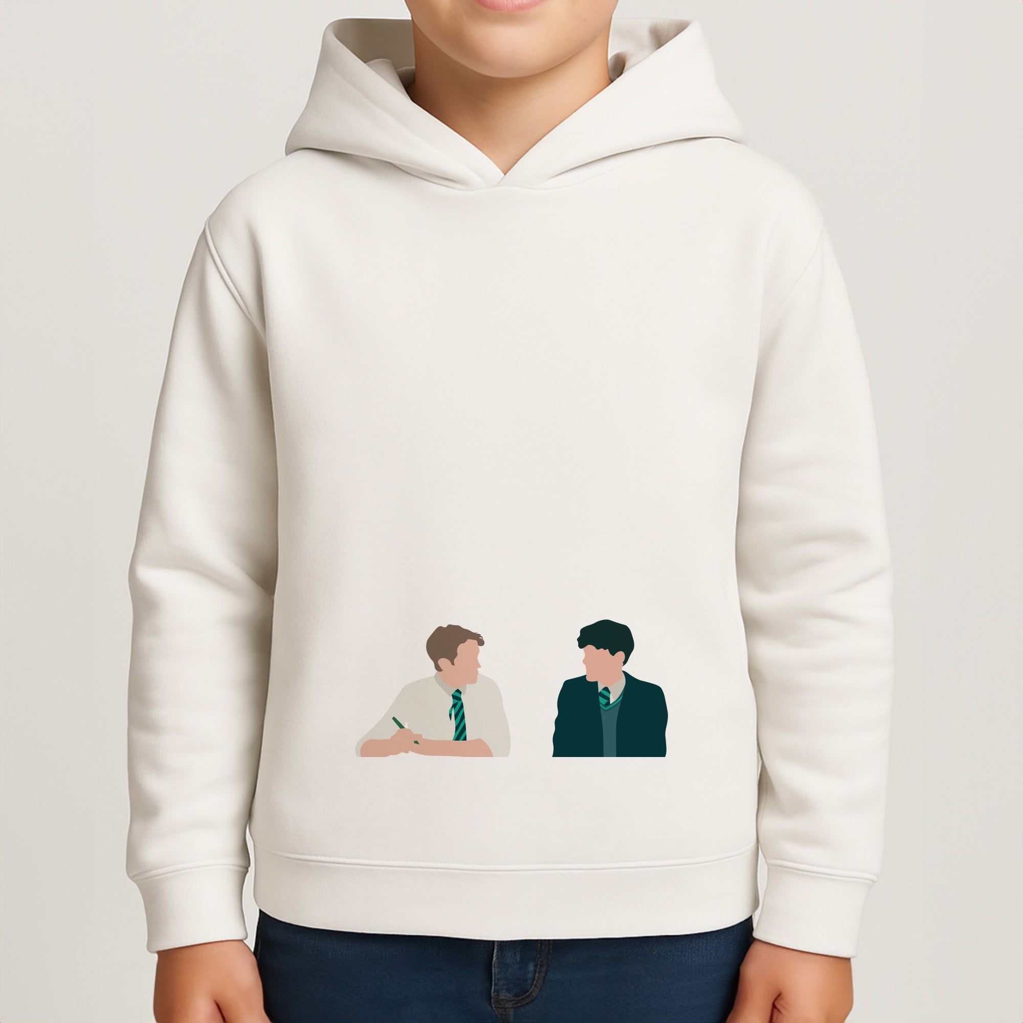 Blue And Yellow - Heart TV Boys Hoodie