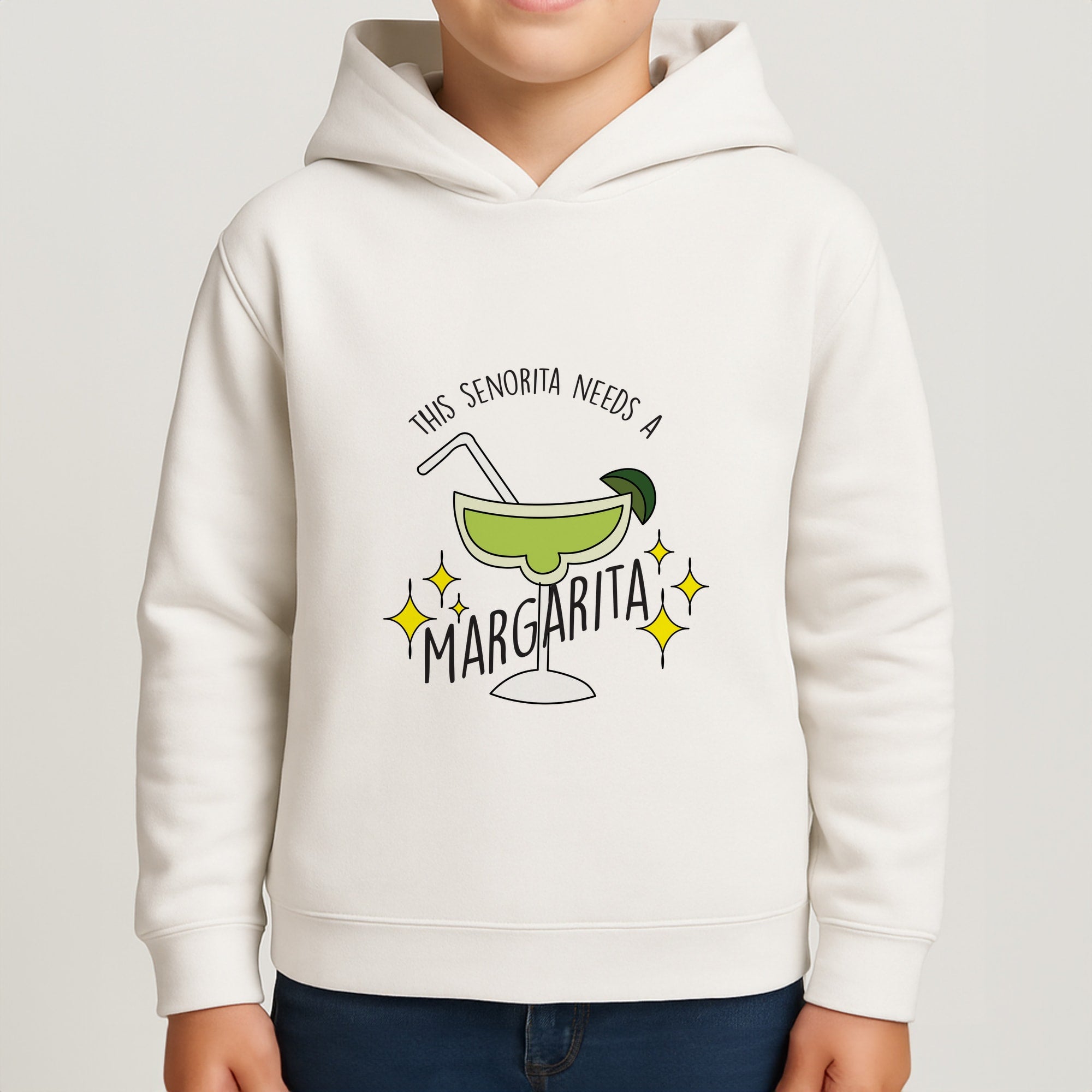 This Senorita Needs A Margarita - Funny Quotes Boys Hoodie