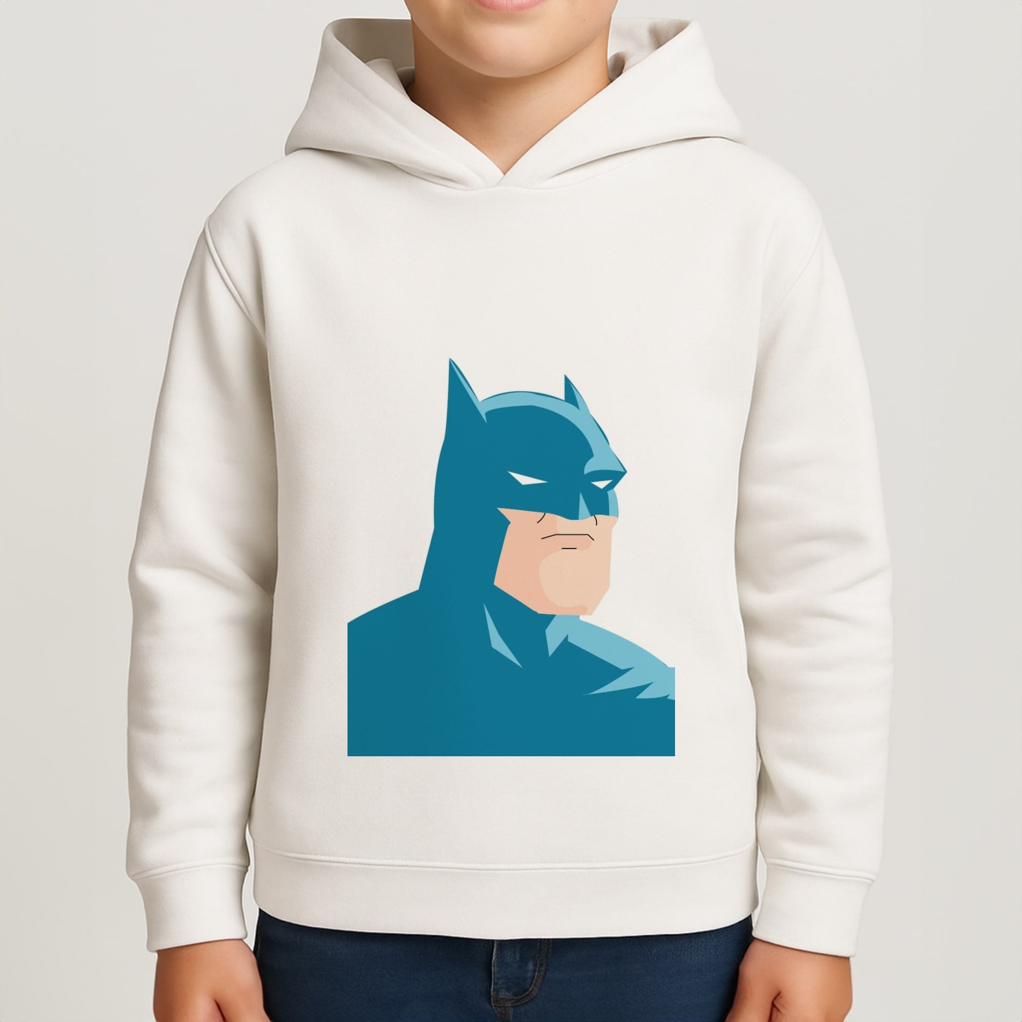 Blue Bat Superhero Boys Hoodie