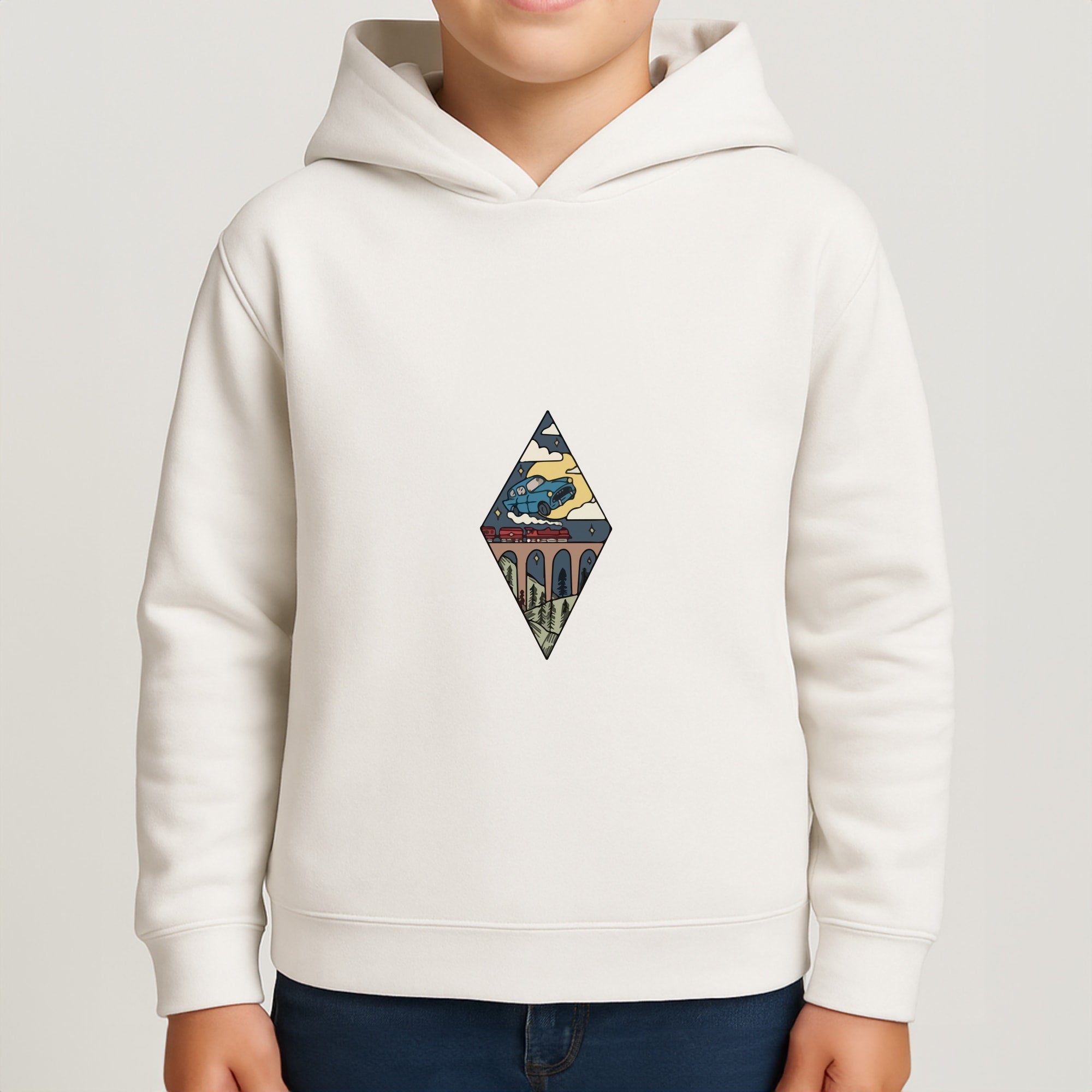 Flying Car Boys Hoodie