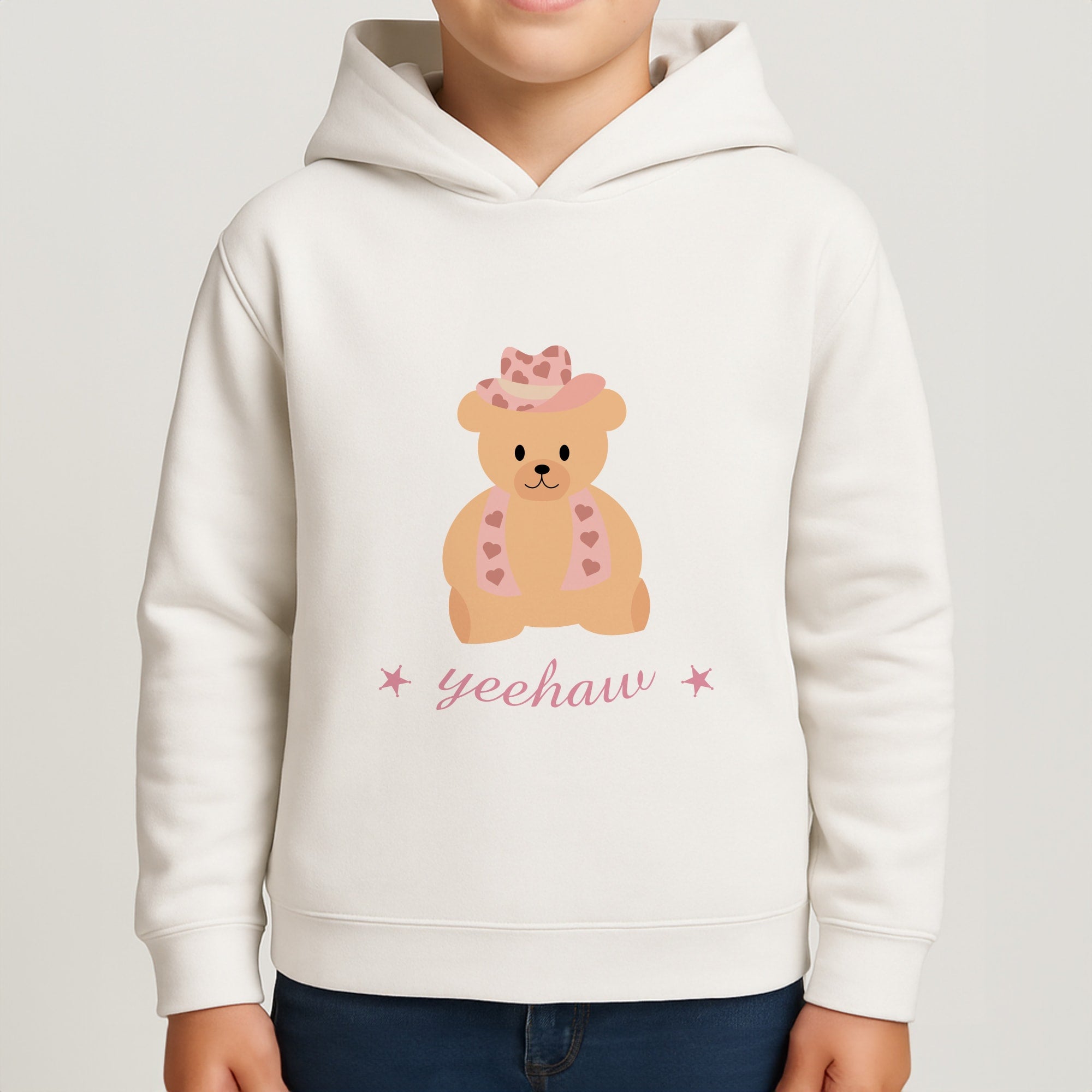 Yeehaw Teddy Bear Boys Hoodie