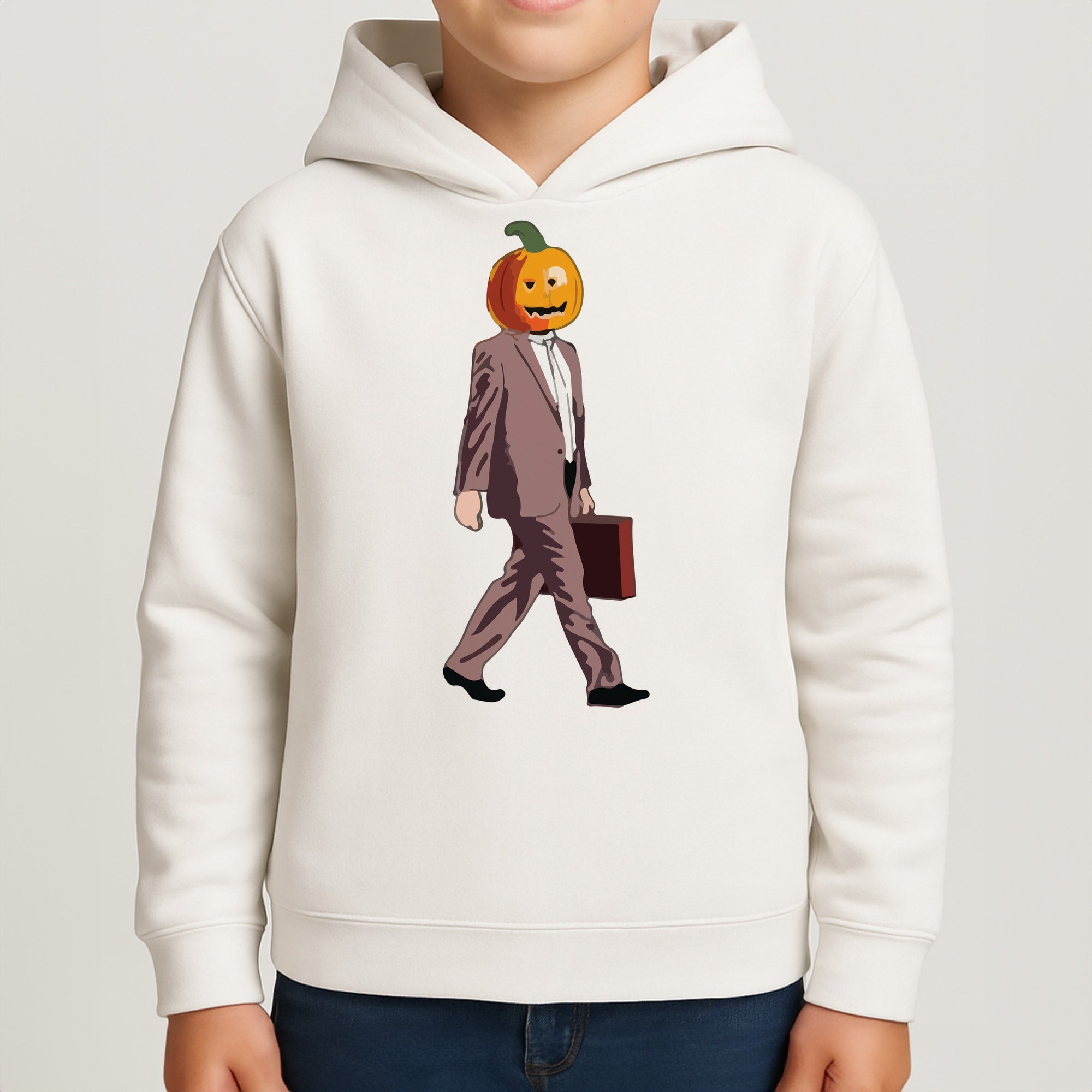Dwight Pumpkin Head Kids Hoodie