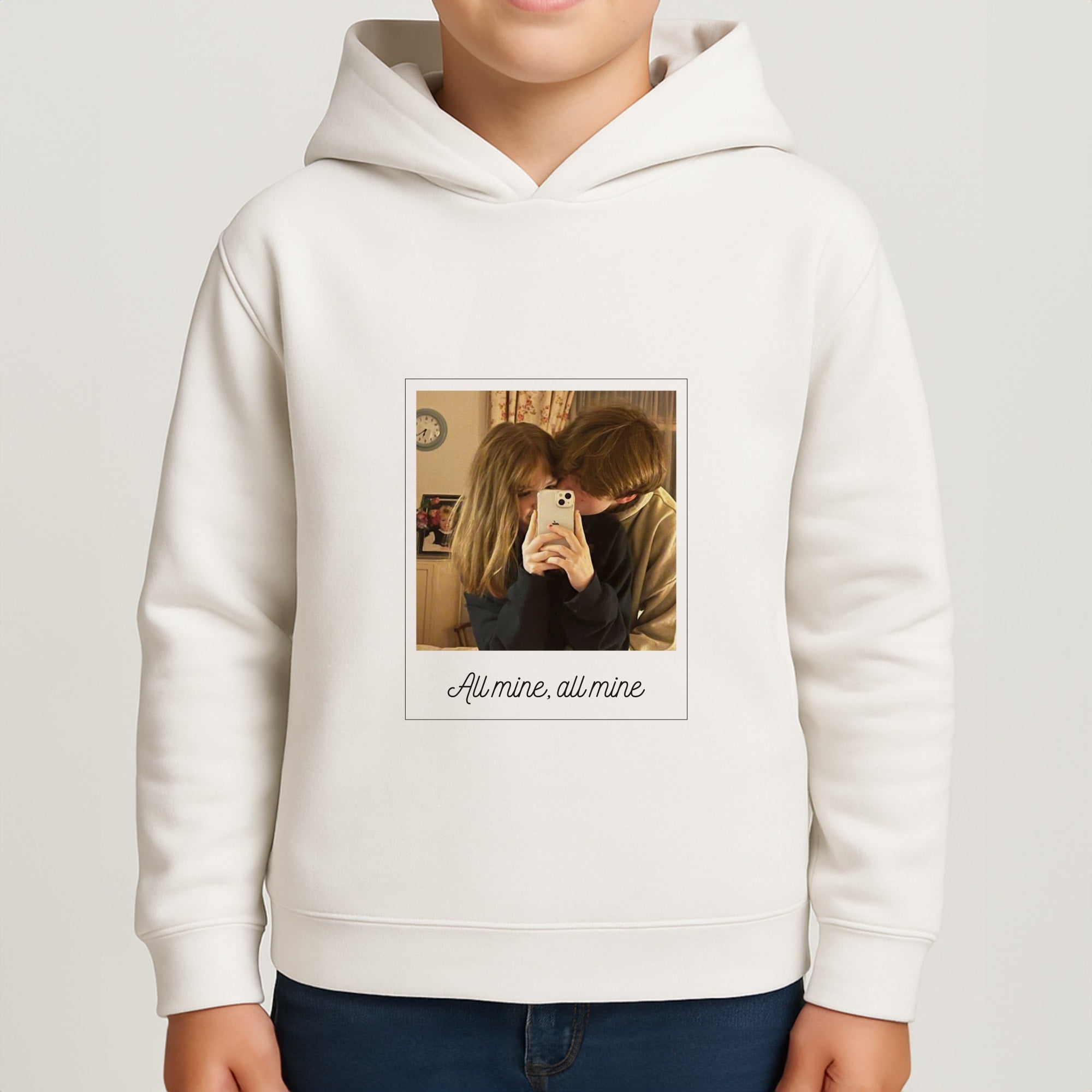 All Mine, All Mine - Personalised Couples Boys Hoodie