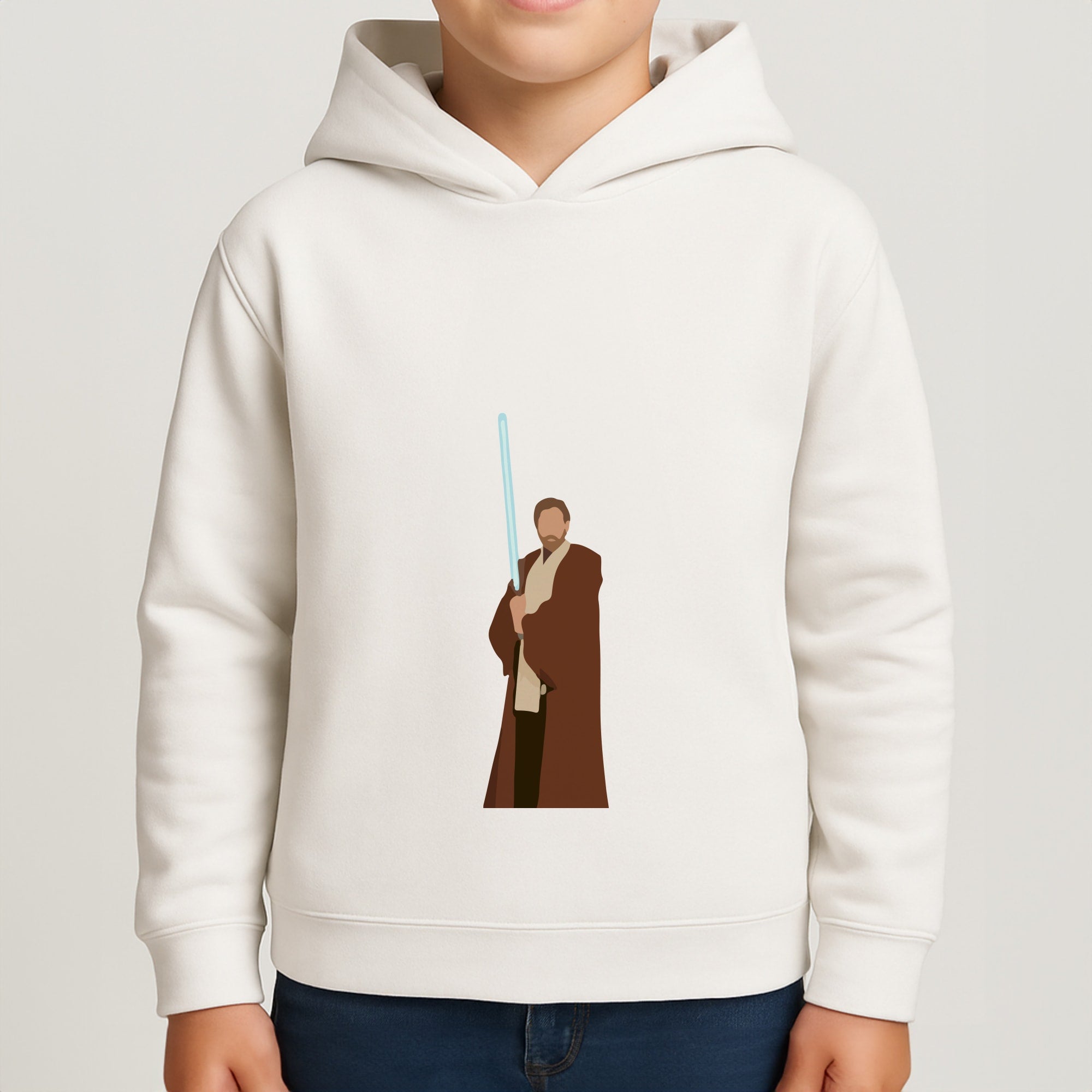 Kenobi Blue Lightsaber Boys Hoodie