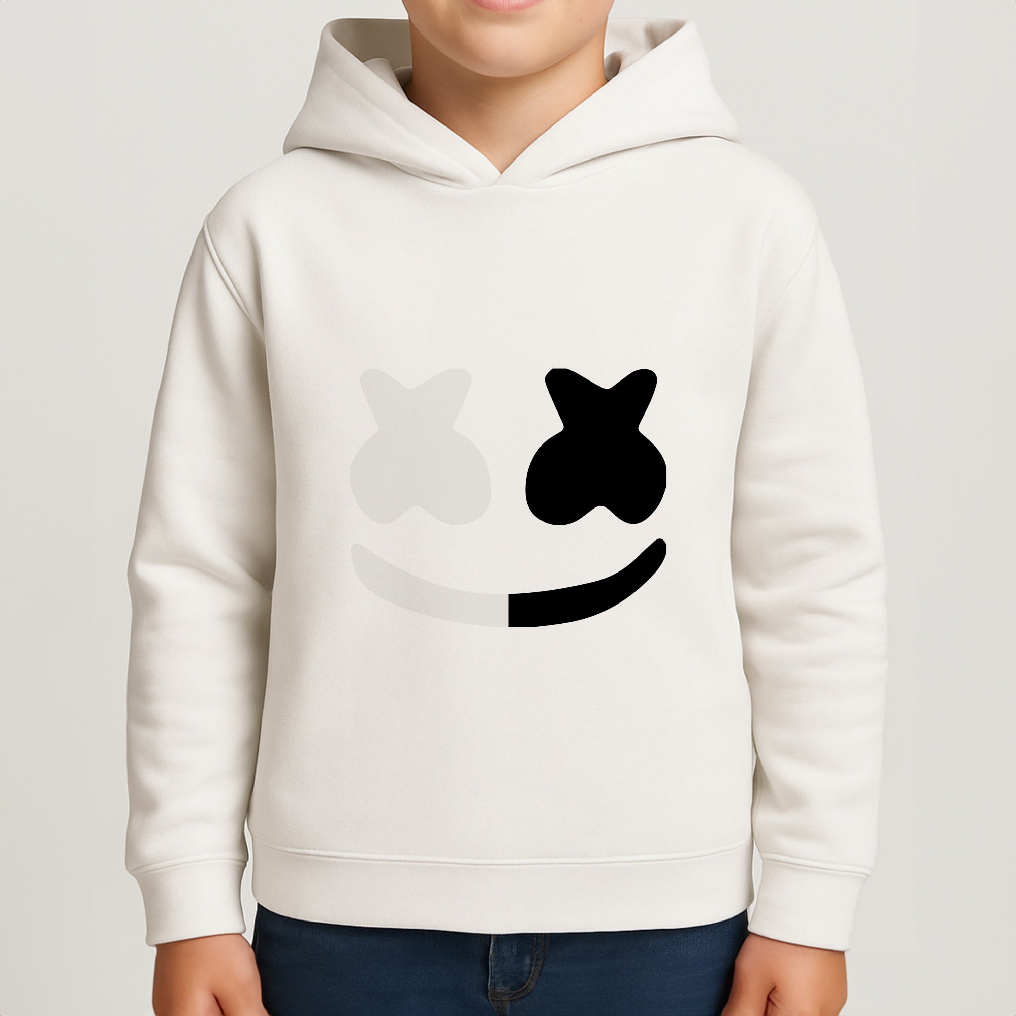 Dual Sides Helmet DJ  Boys Hoodie