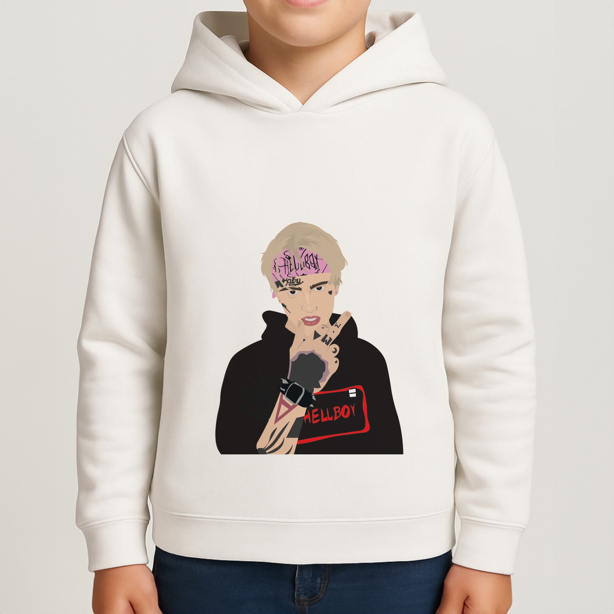 Pink Bandana - Peep Boys Hoodie