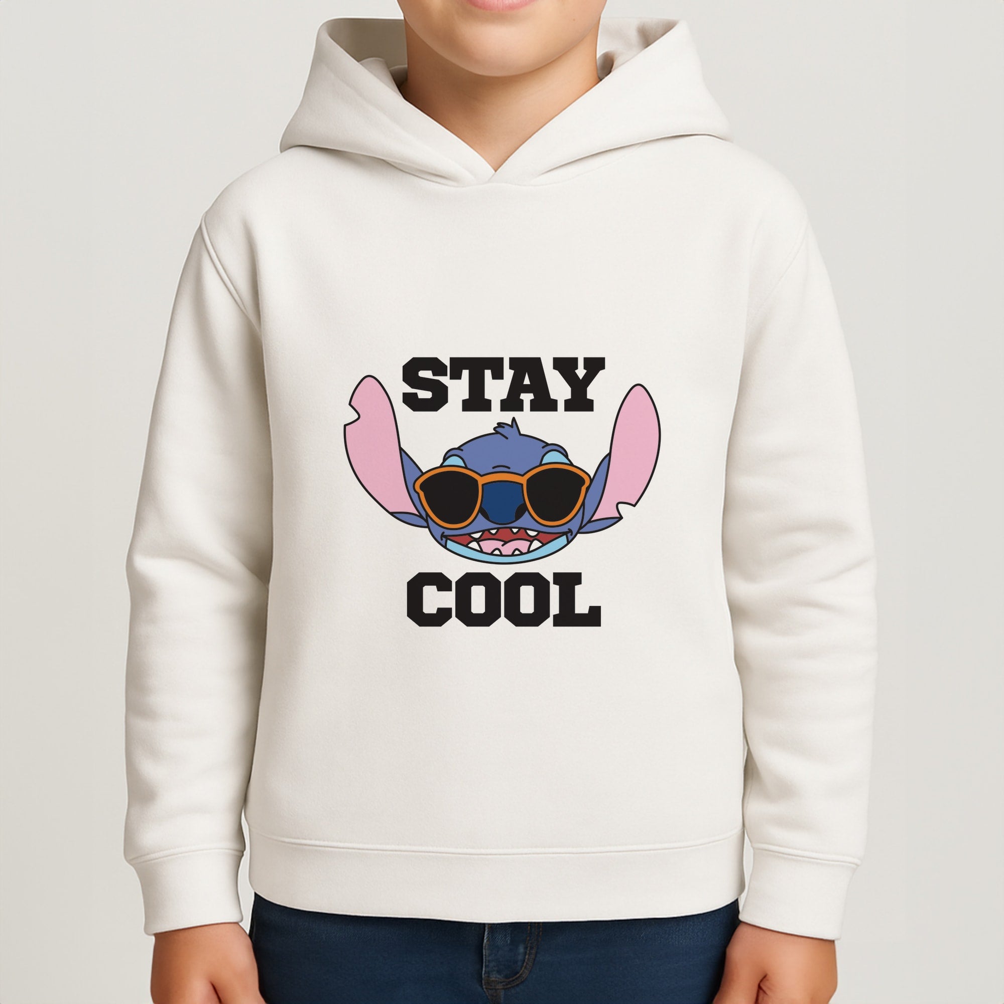 Stay Cool Blue Alien Boys Hoodie