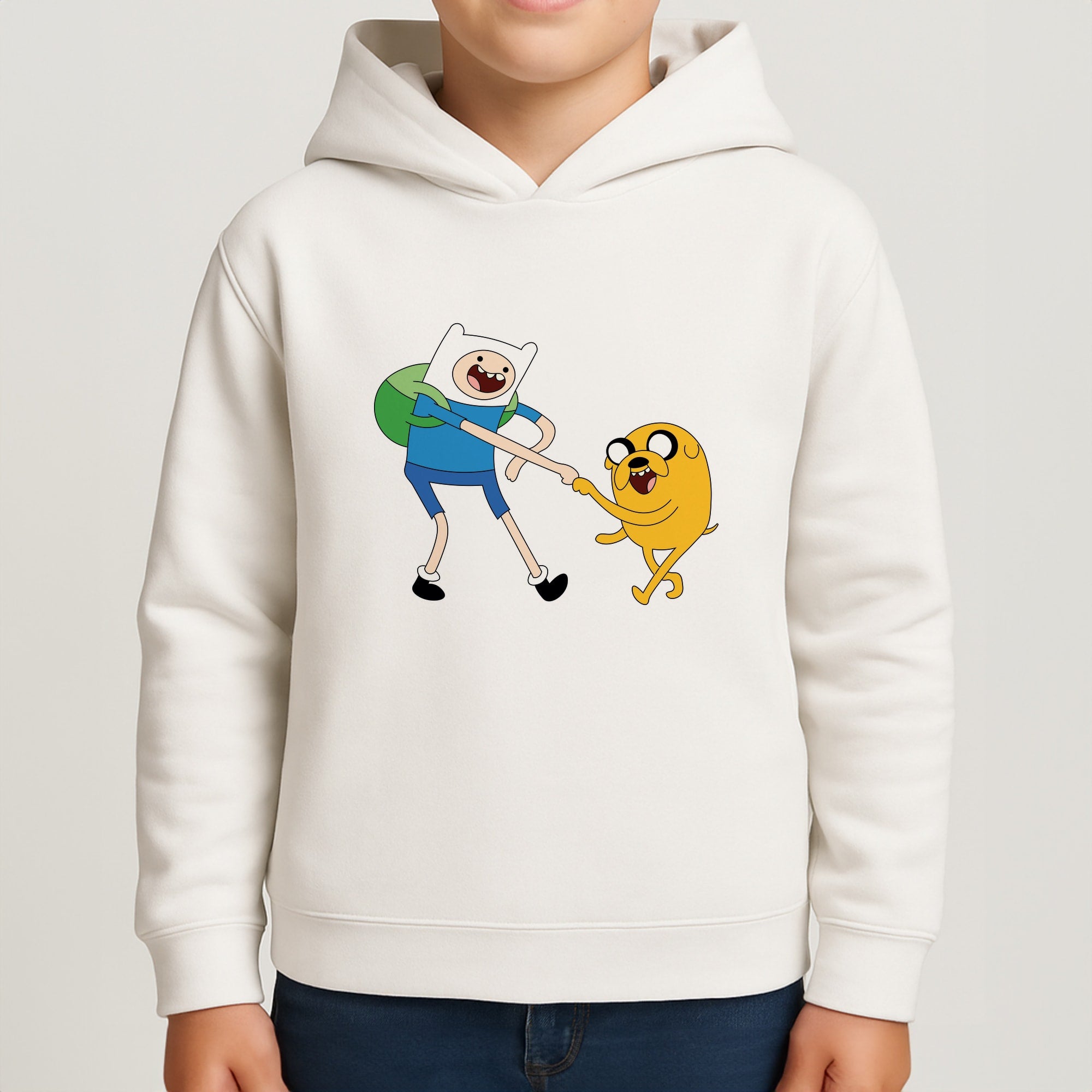 Jake The Dog And Finn The Human Kids Hoodie