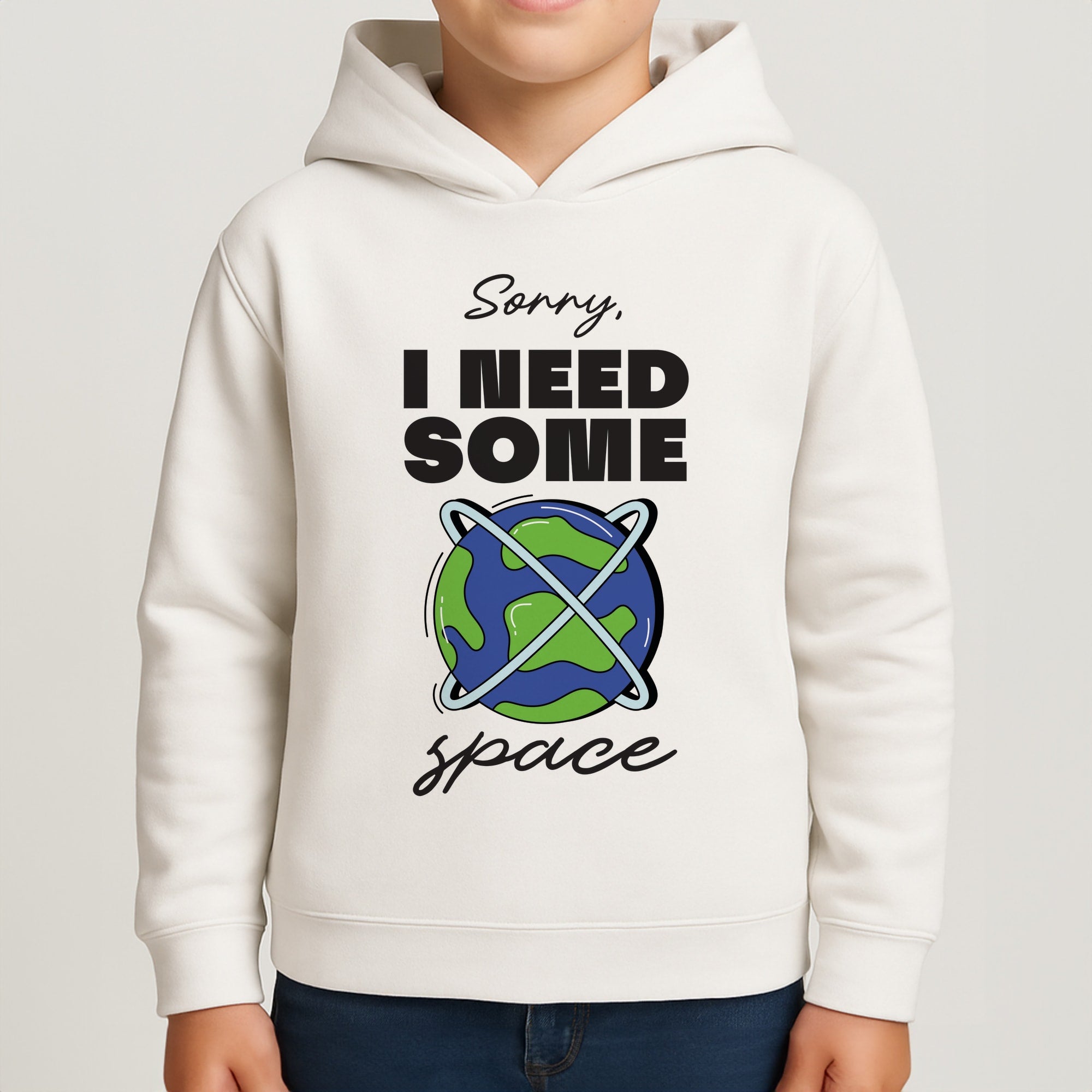 Cartoon I Need Some Space Boys Hoodie