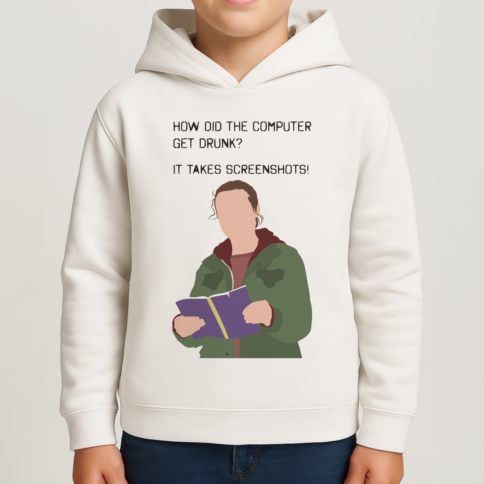 How Did The Computer Get Drunk? Boys Hoodie
