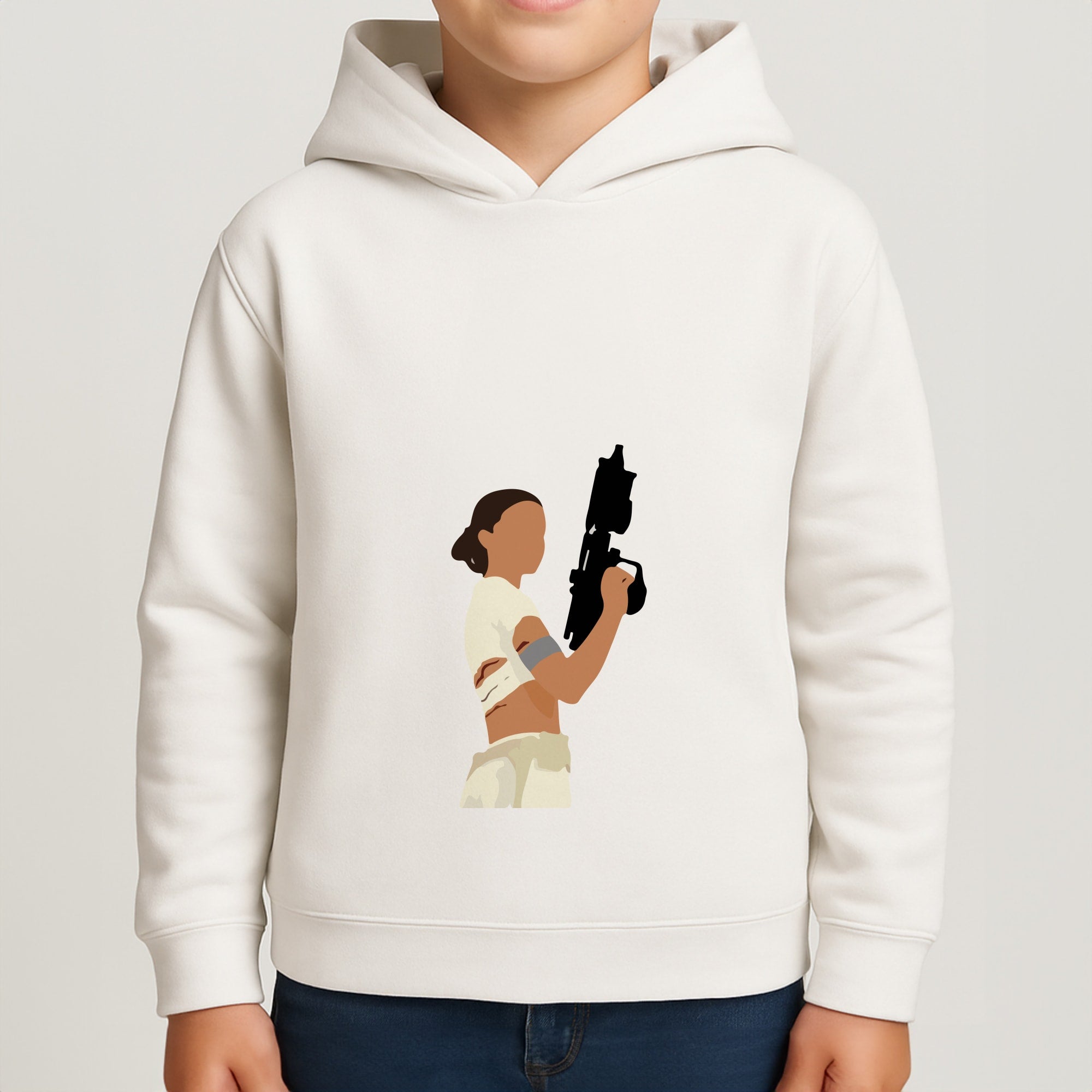 Leia With Gun Boys Hoodie