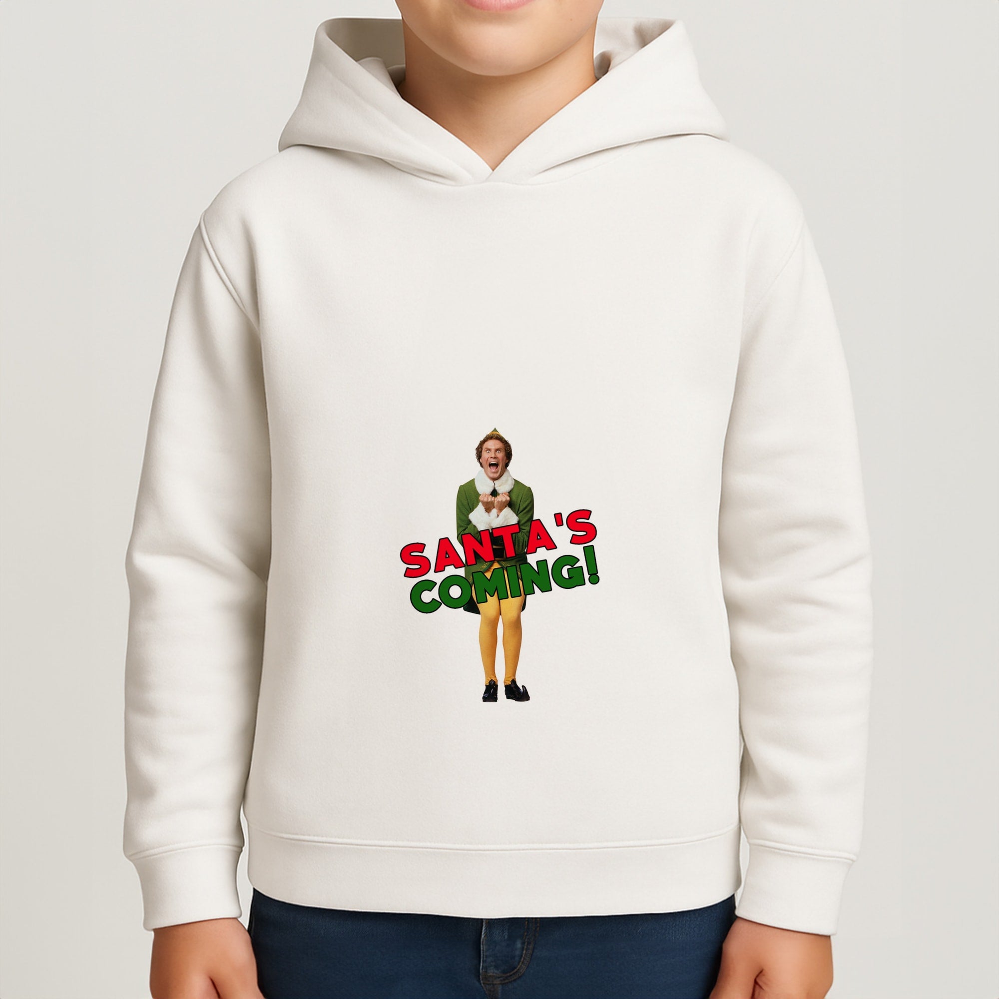 Buddy The Elf - Santa's Coming! Boys Hoodie