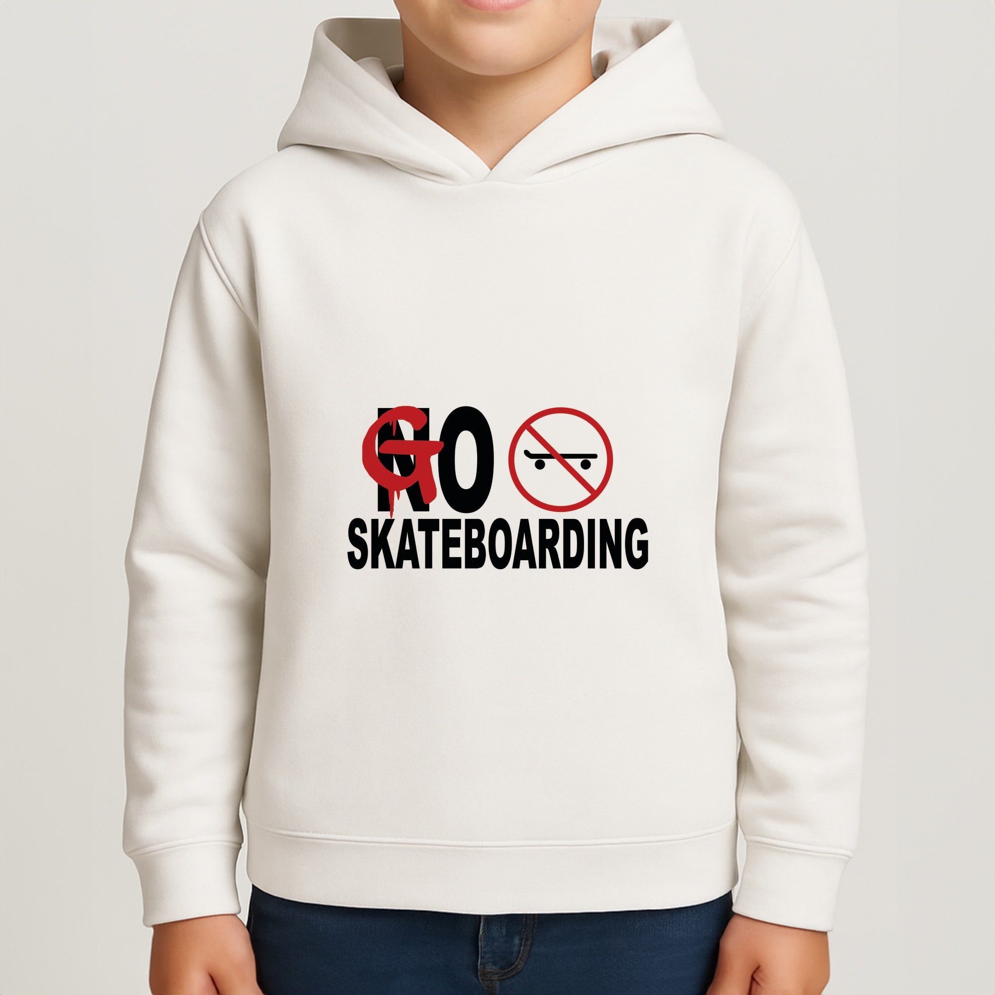 Go Skateboarding - Skate Aesthetic  Boys Hoodie
