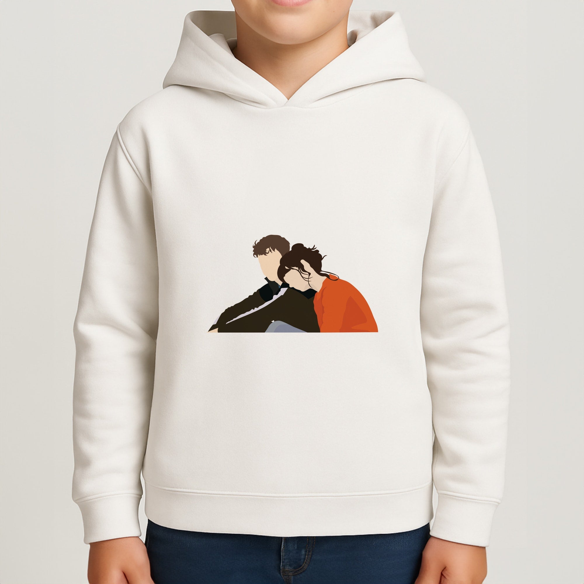 Marianne Resting On Connell Boys Hoodie