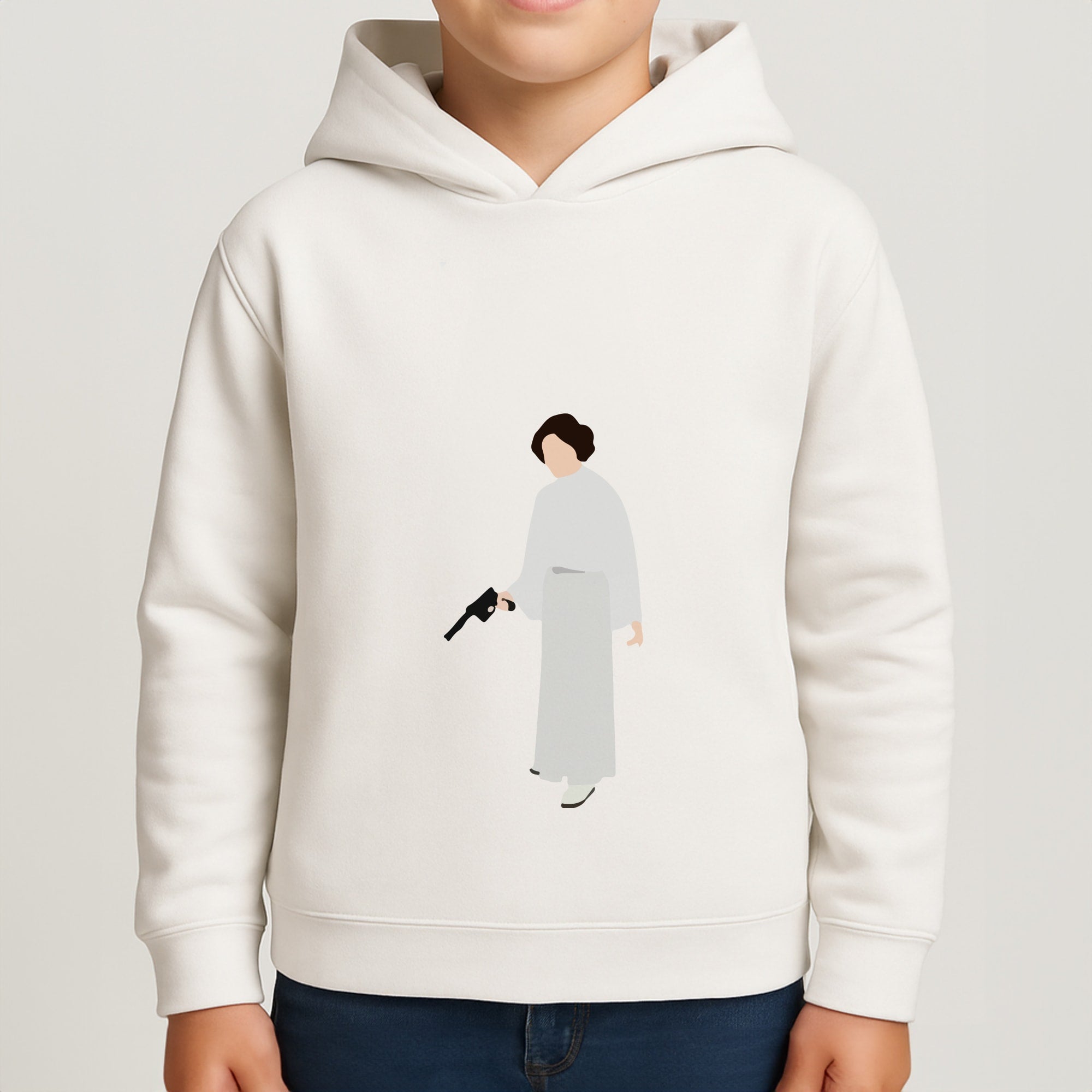 Leia Faceless With Gun Boys Hoodie