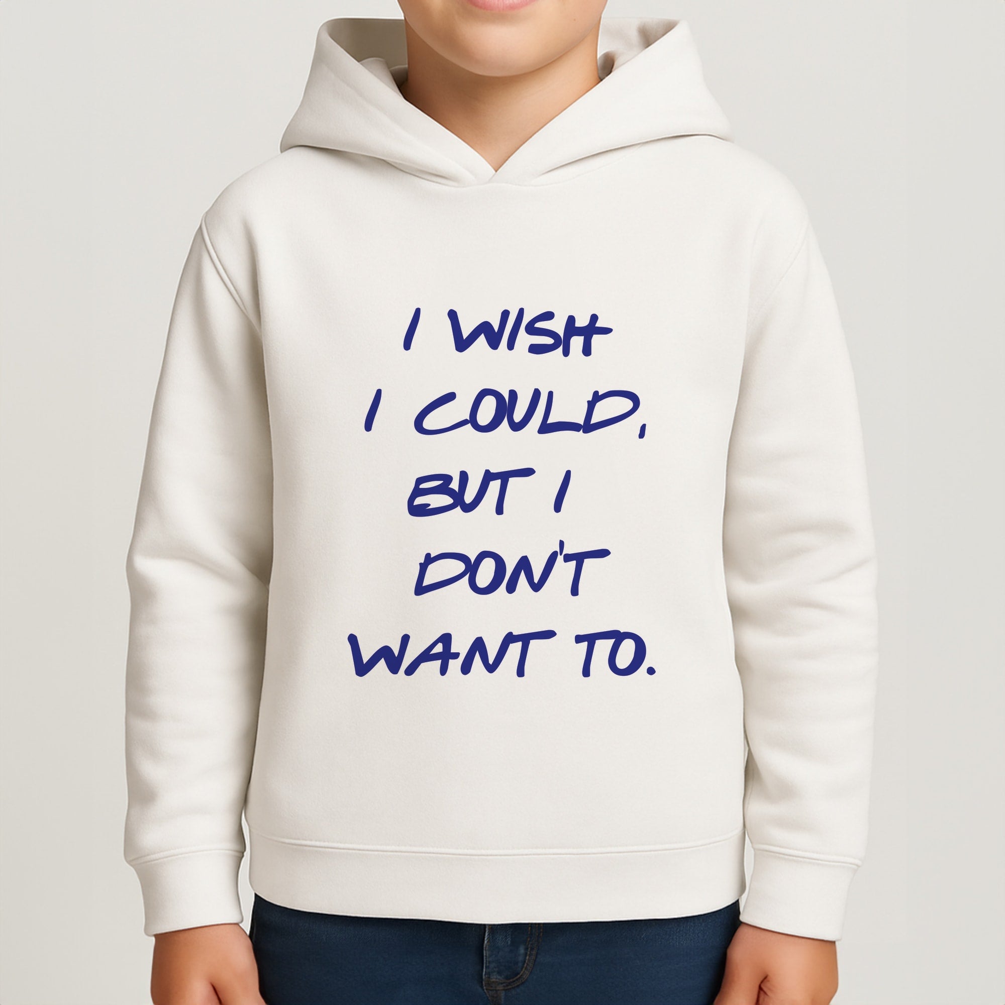 I Wish I could But I Don't Want To Boys Hoodie