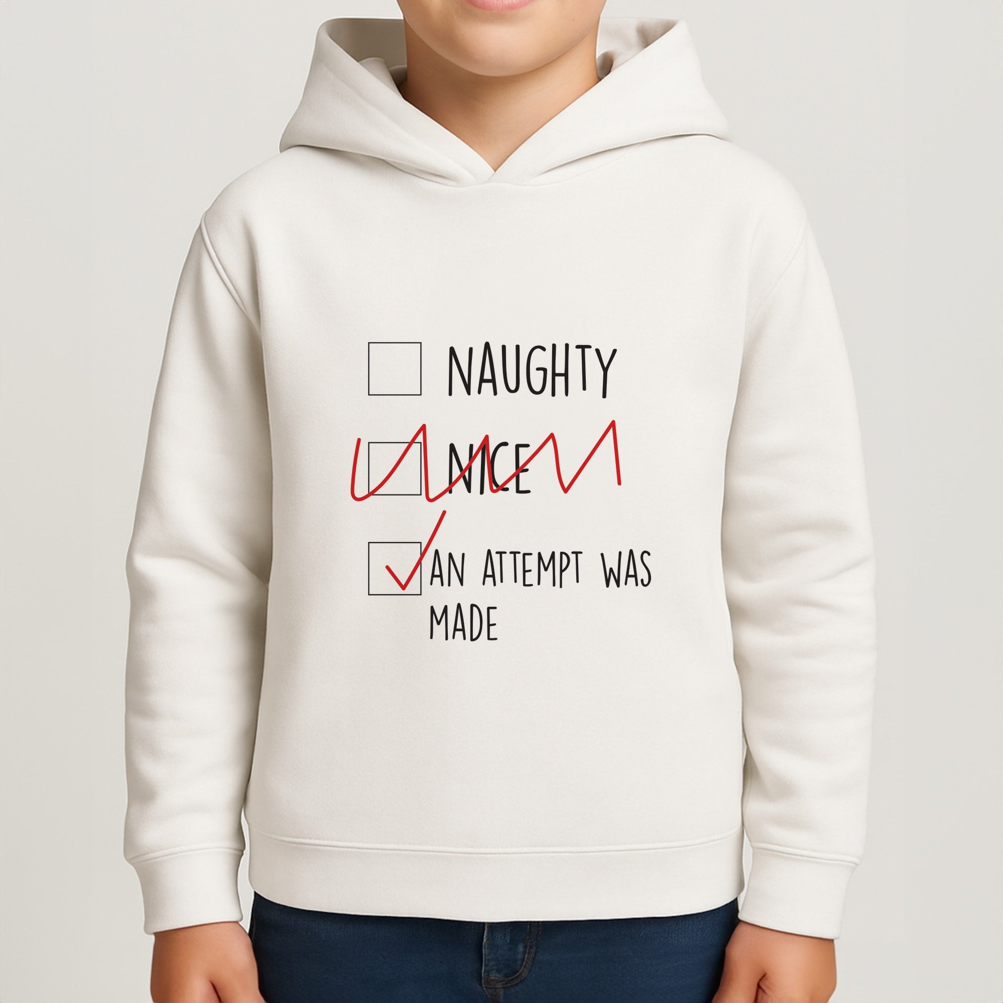 An Attempt Was Made - Naughty Or Nice Boys Hoodie