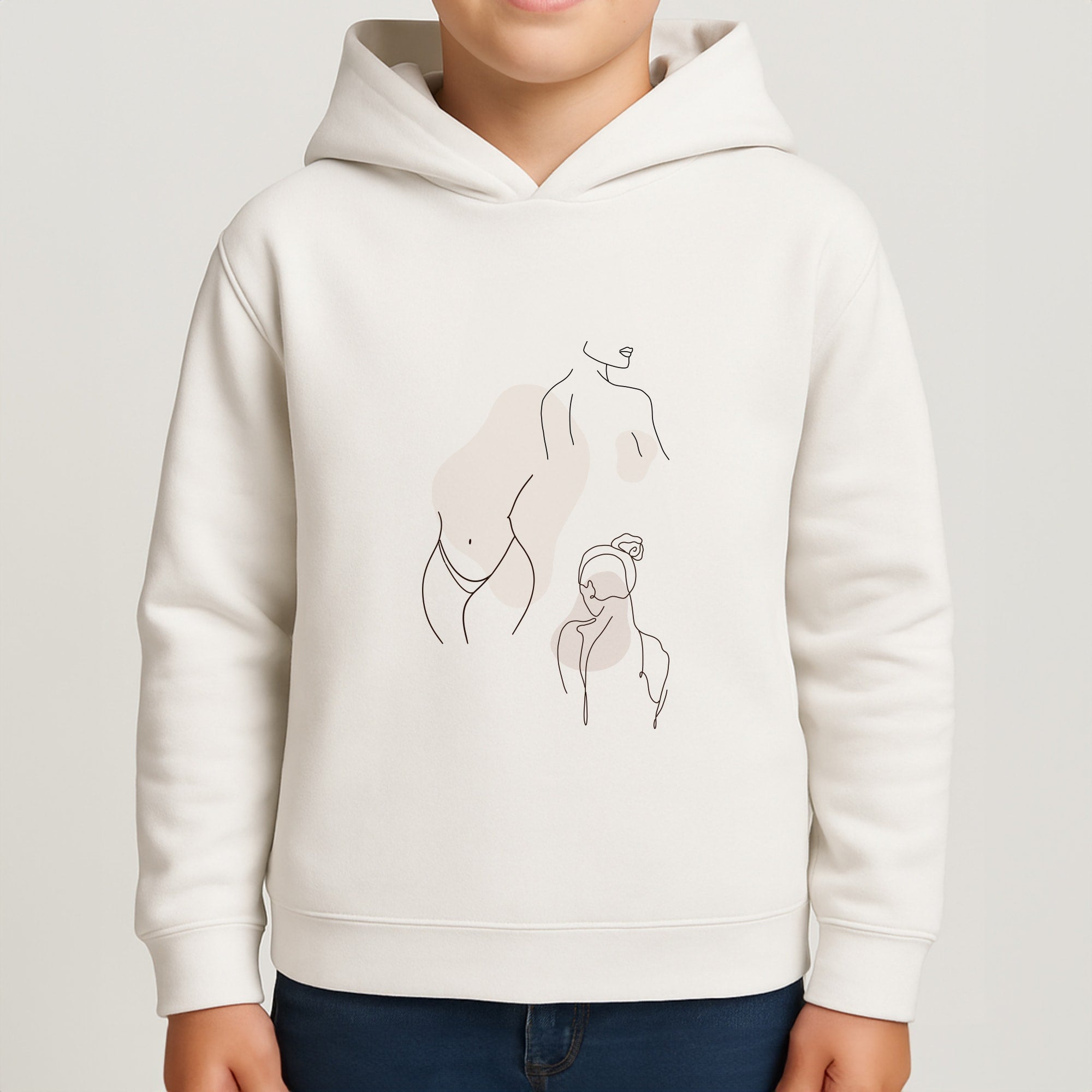 Silouhette nude Boys Hoodie