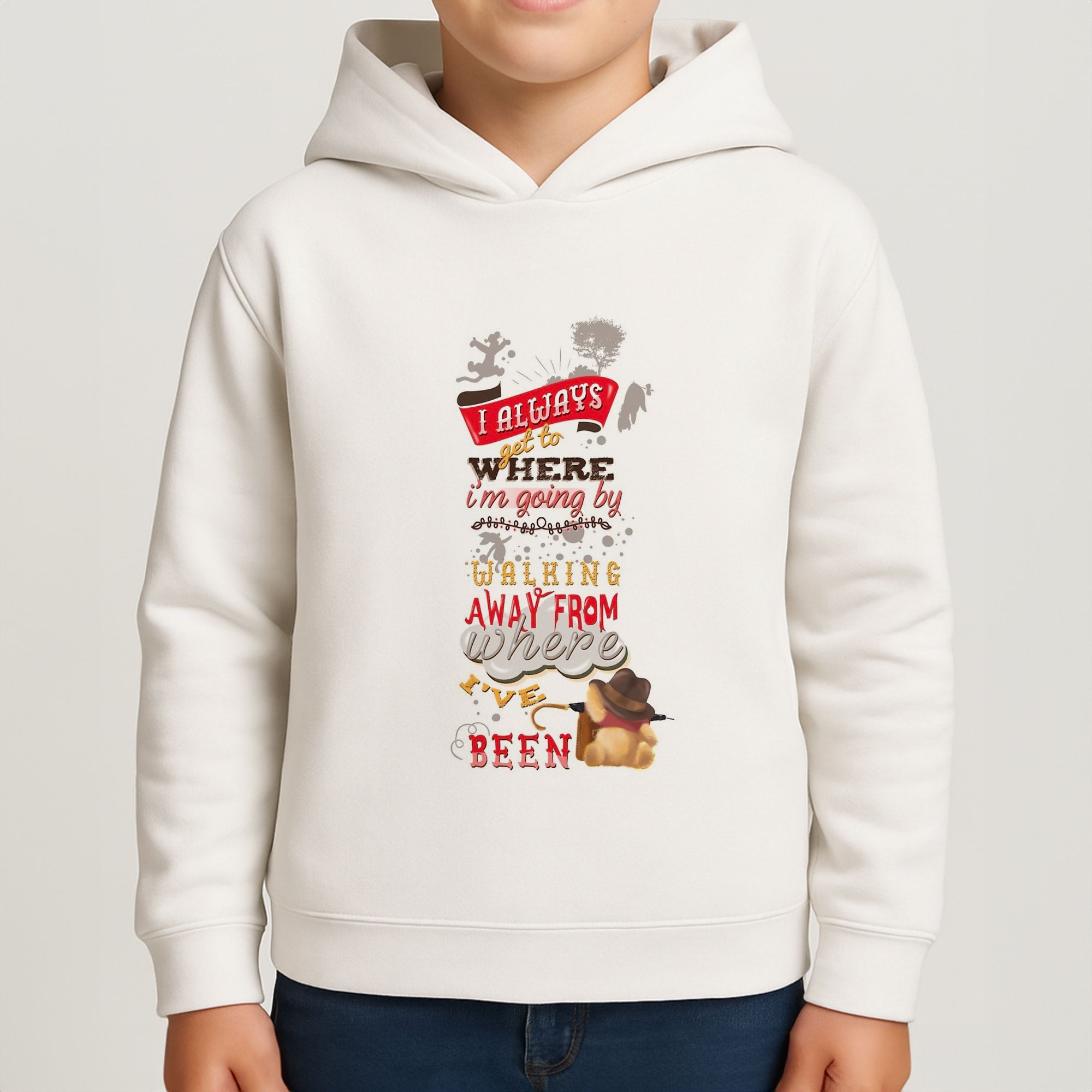 I Always Get Where I'm Going - Winnie Quote Boys Hoodie