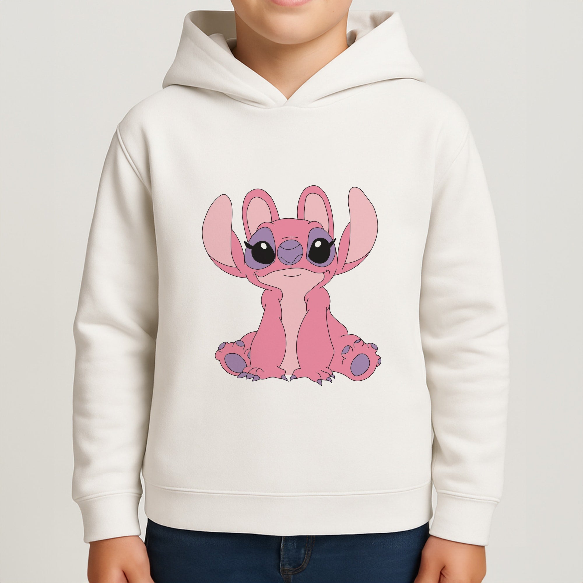 Sitting Down - Pink Alien Boys Hoodie