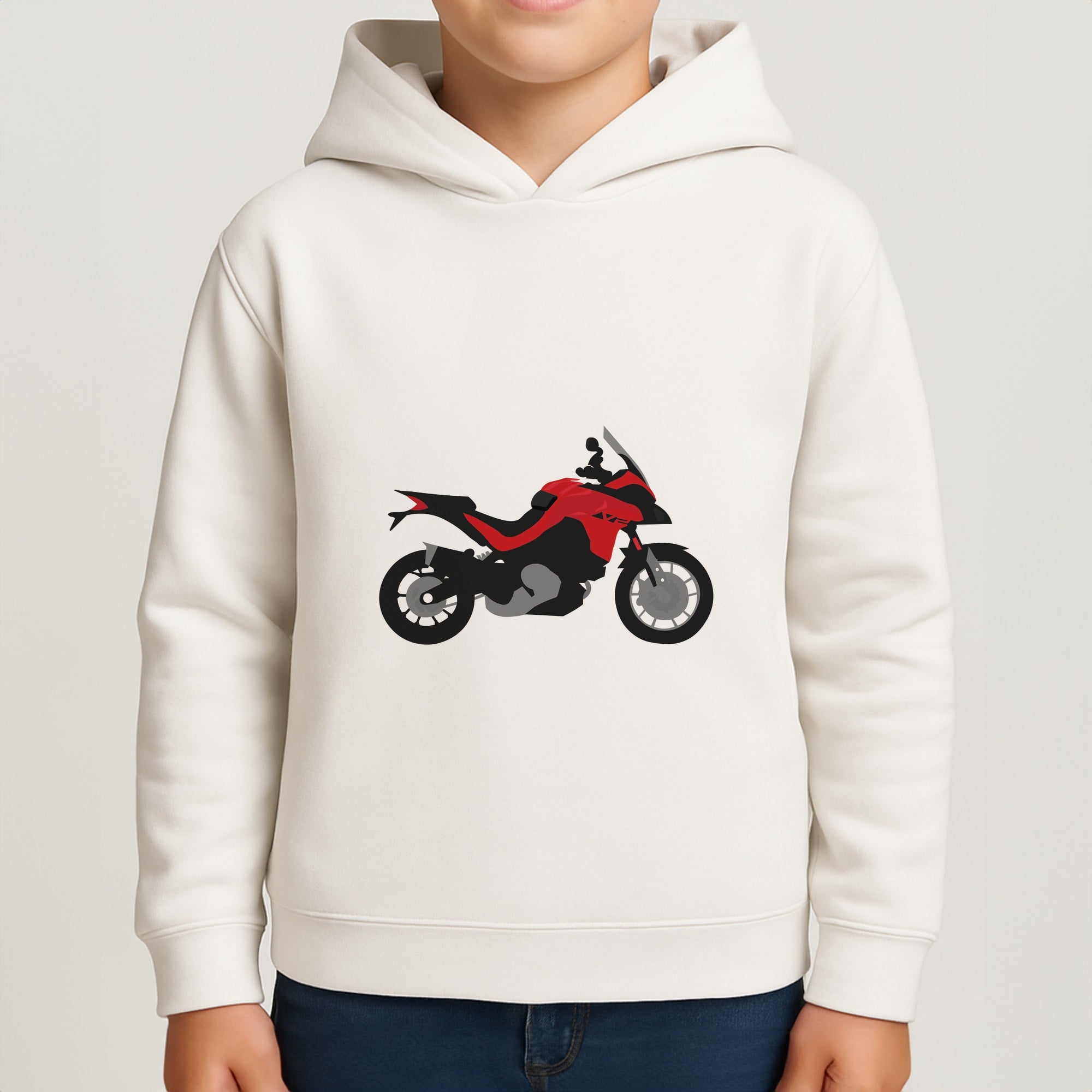 Red Motorbike - Motorbike Boys Hoodie