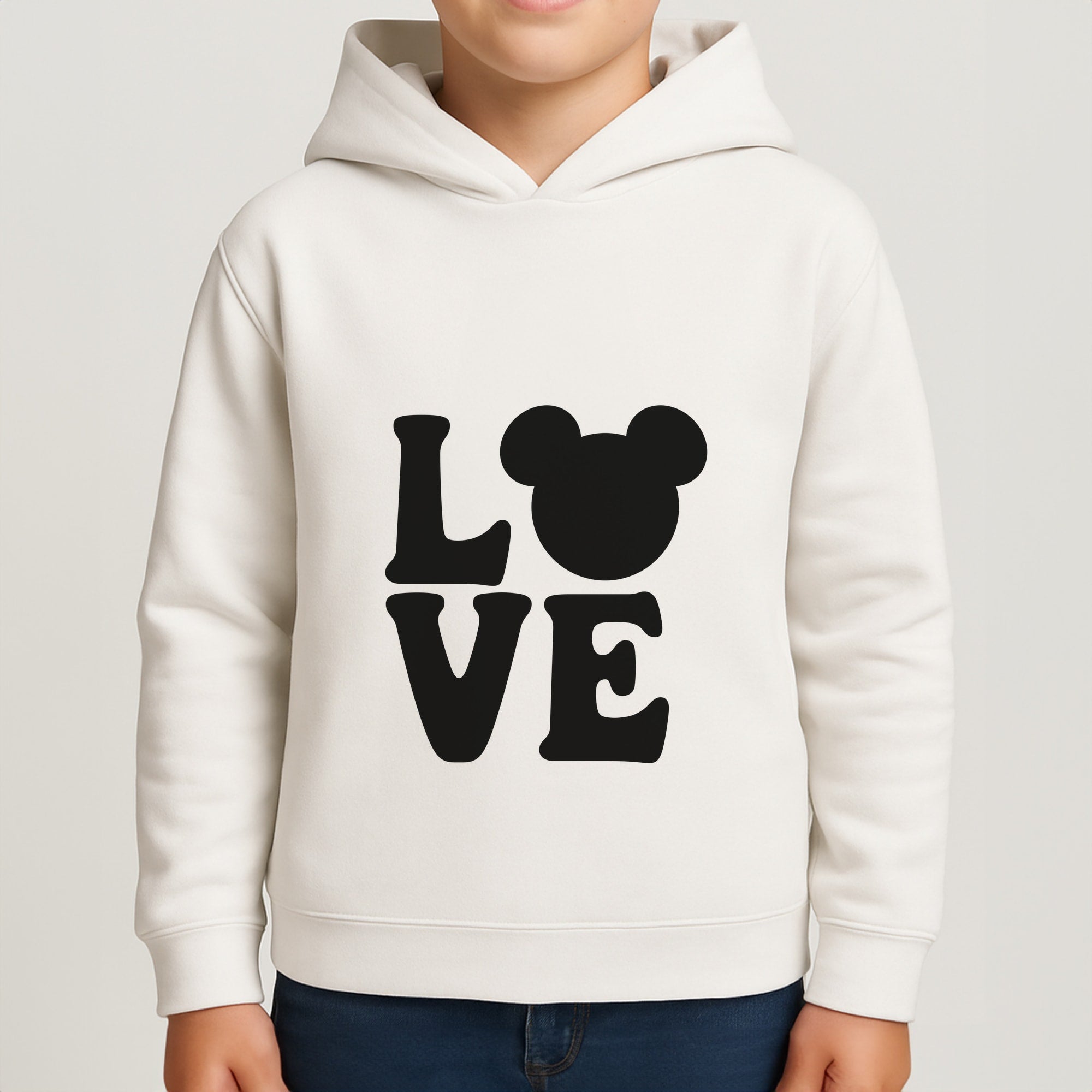 Mouse Love Valentine's Boys Hoodie
