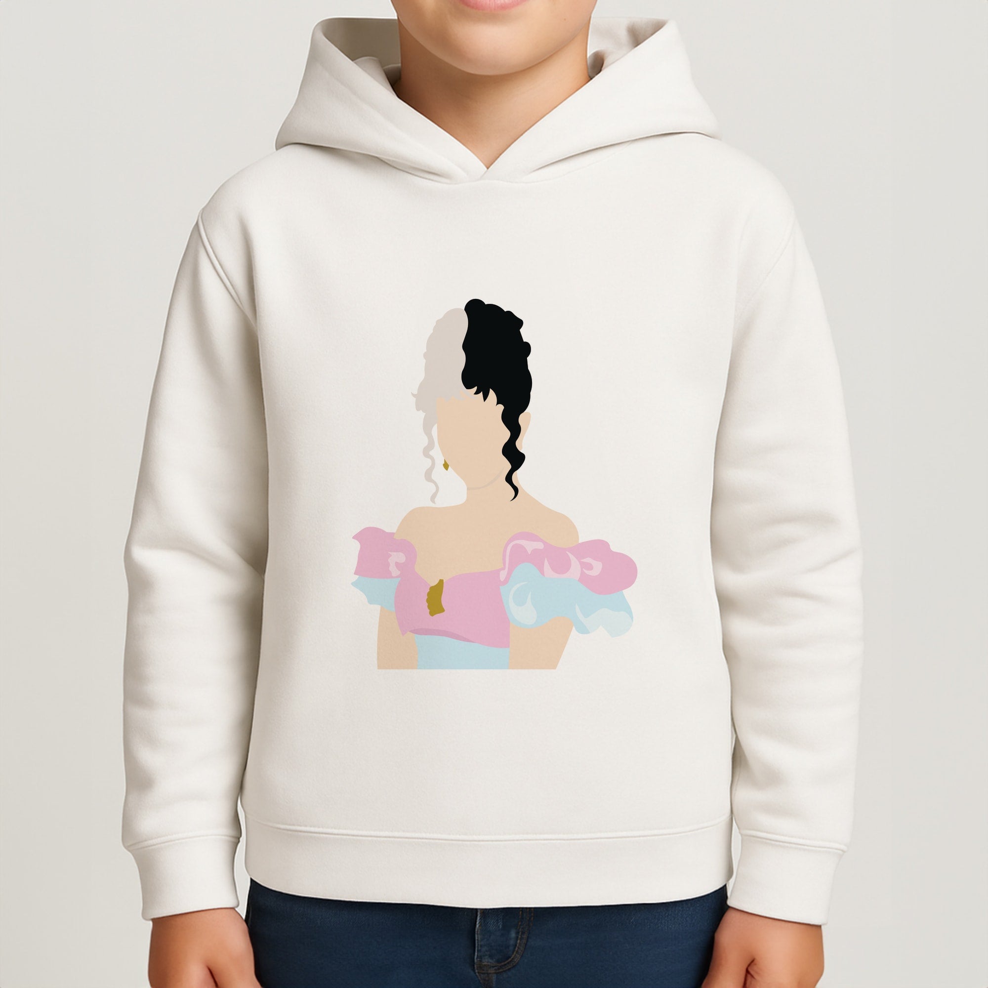 Blue And Pink Dress Boys Hoodie