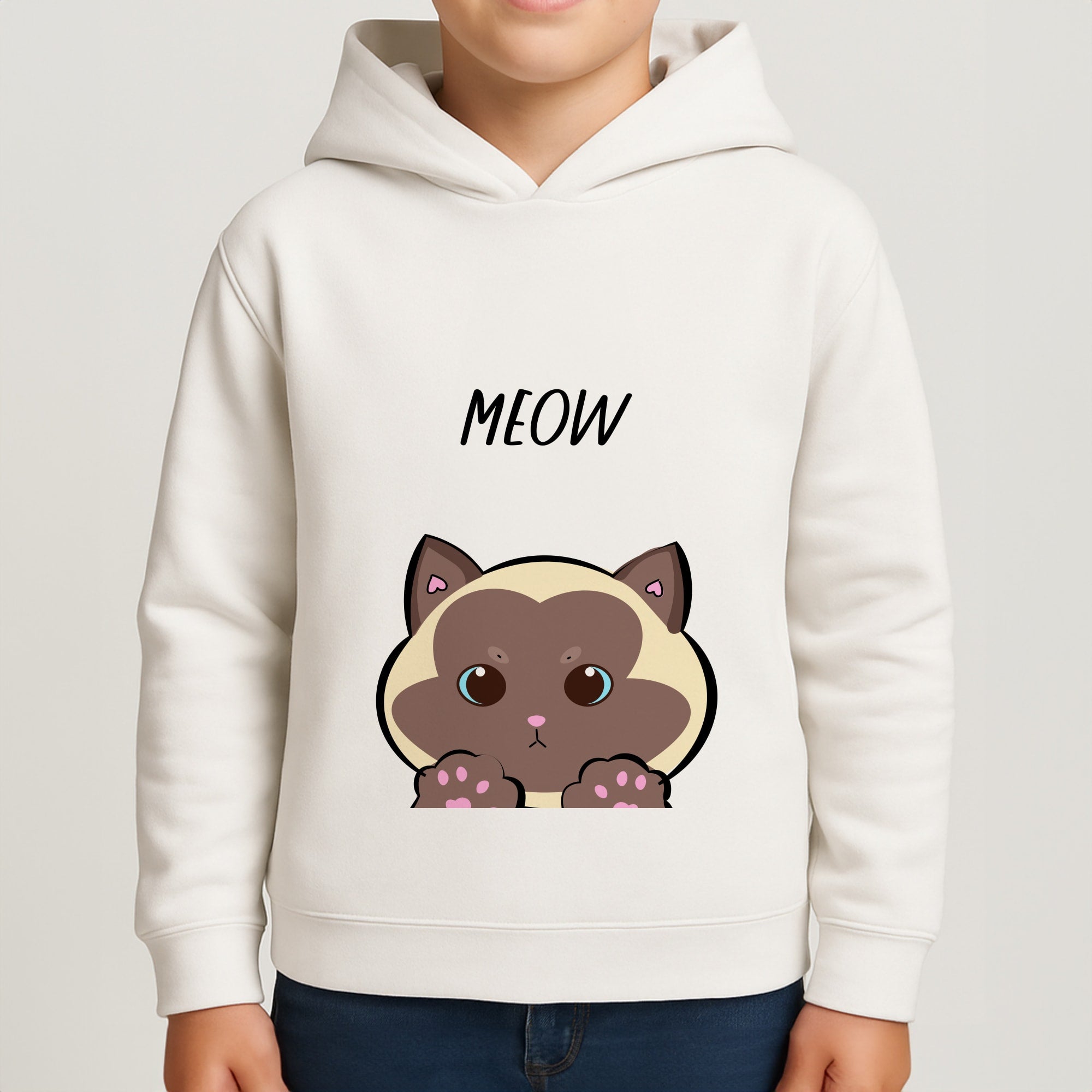 Meow Green - Cats Boys Hoodie