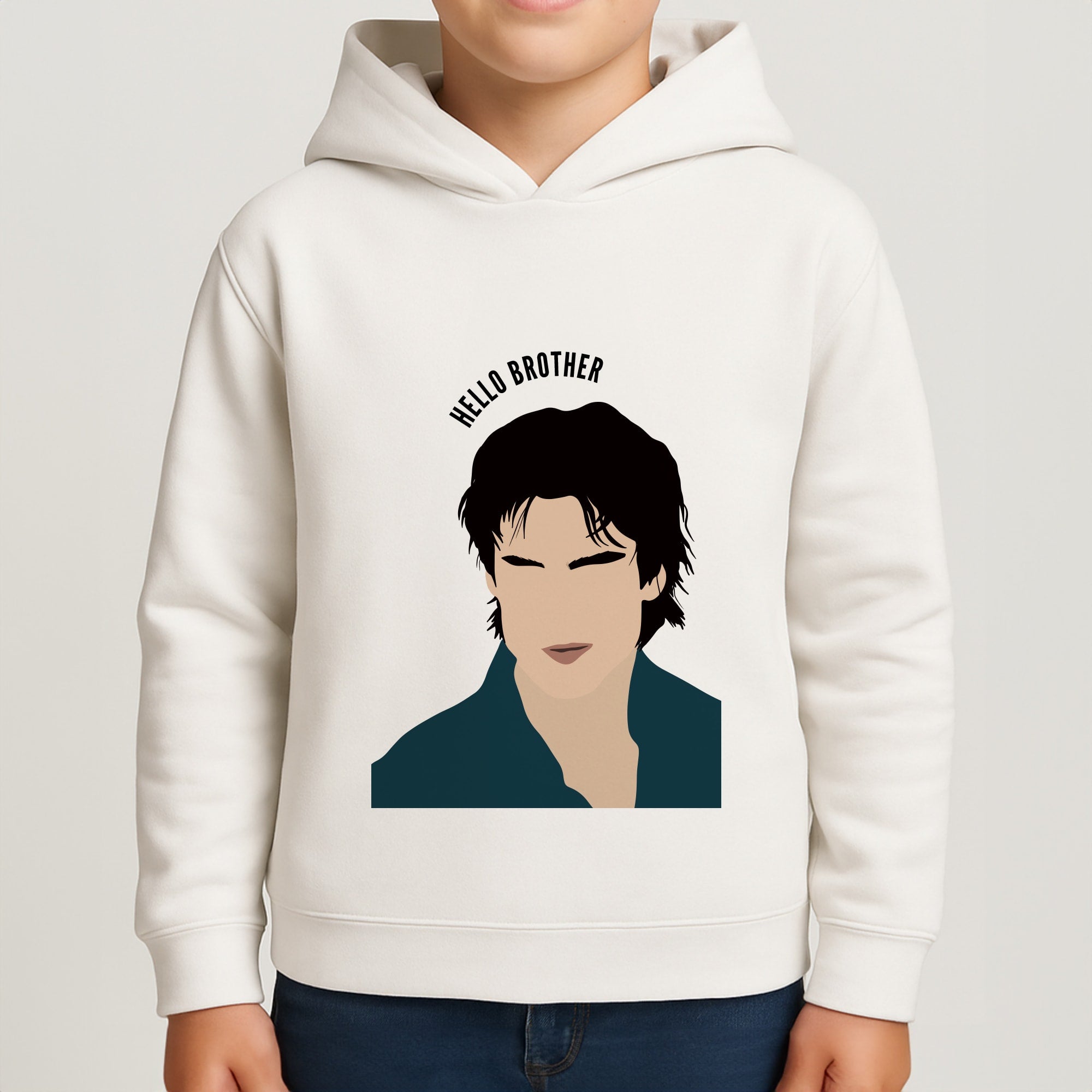 Hello Brother Cartoon - VD Boys Hoodie