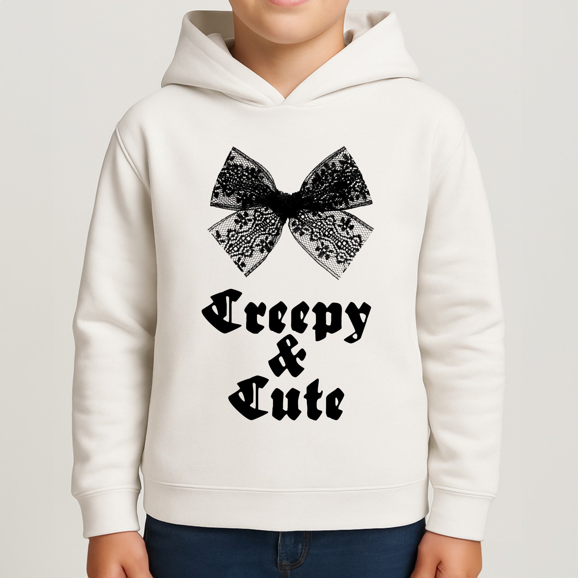 Creepy And Cute Coquette Boys Hoodie