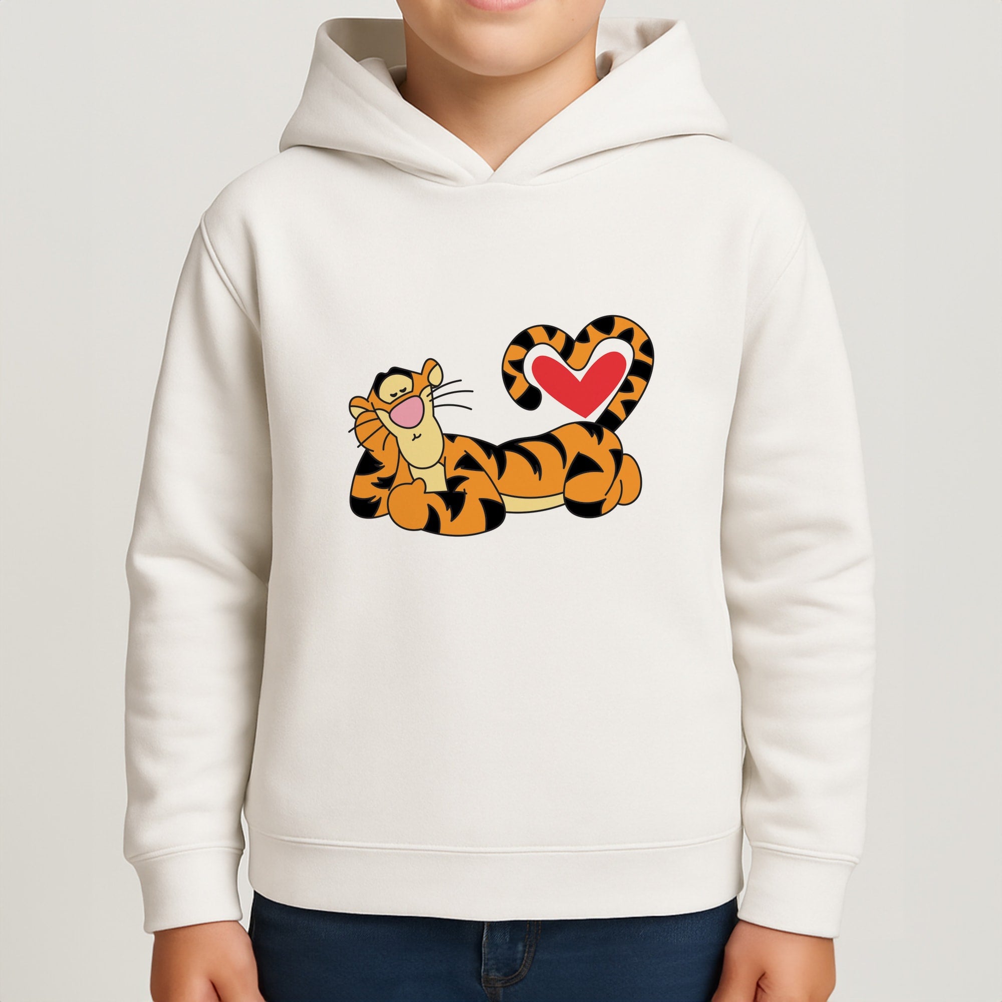 Tiger Valentine's Kids Hoodie