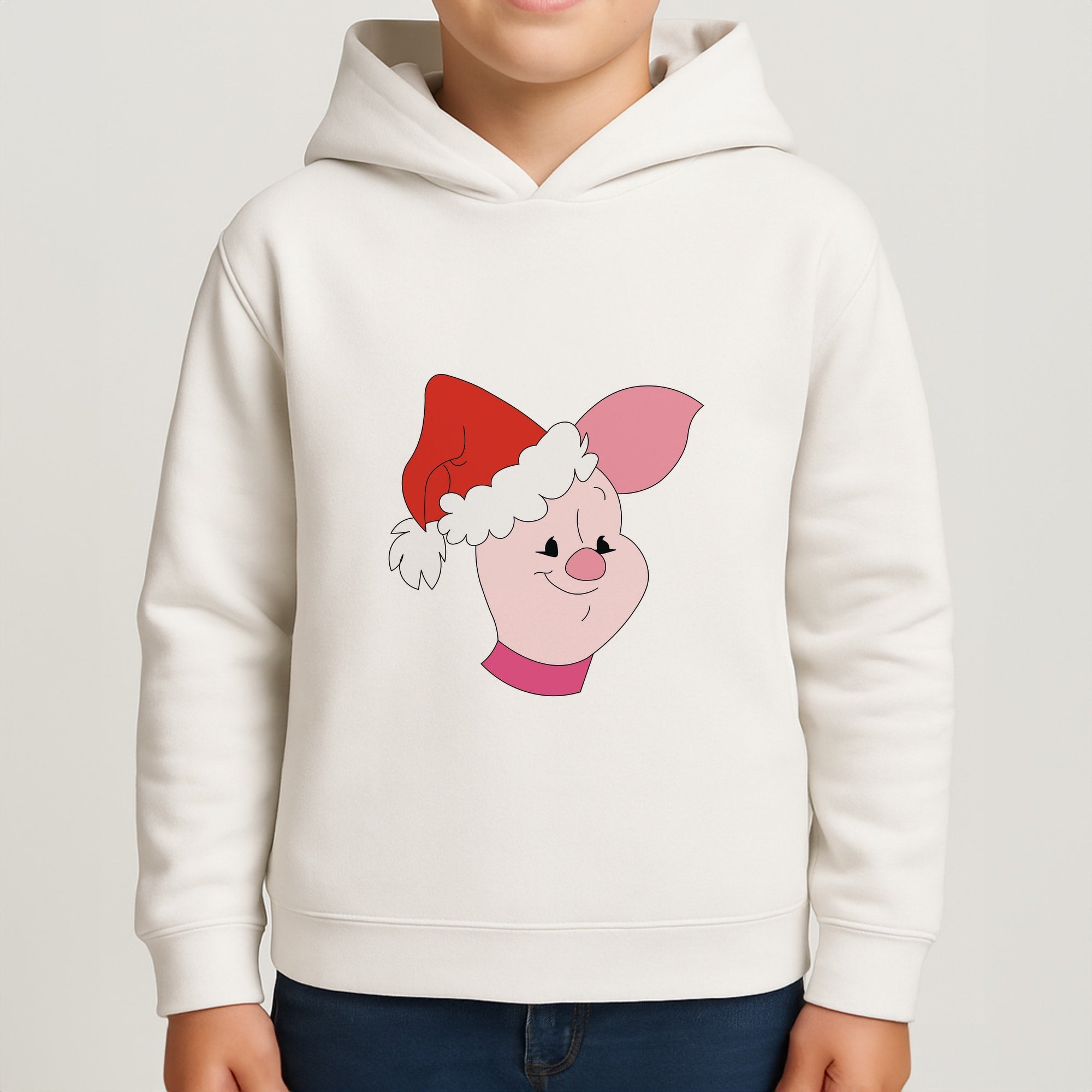 Pig Pattern Christmas Boys Hoodie