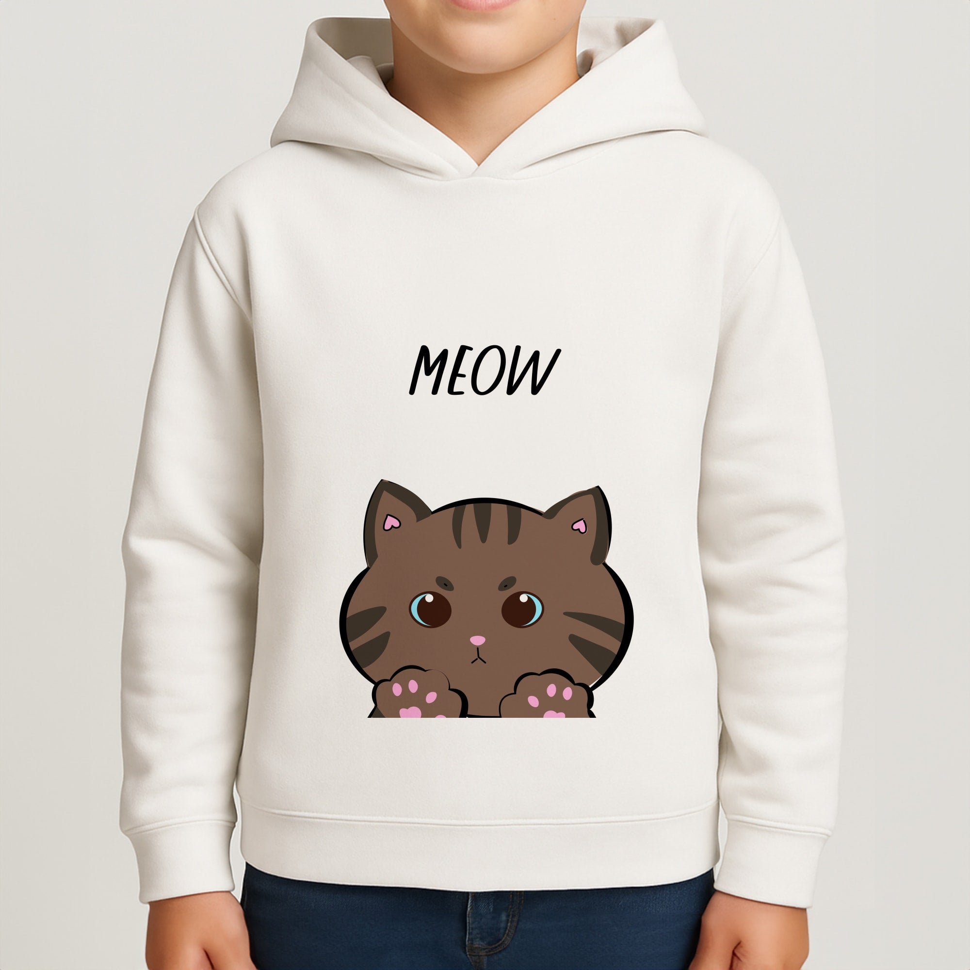 Meow Purple - Cats Boys Hoodie