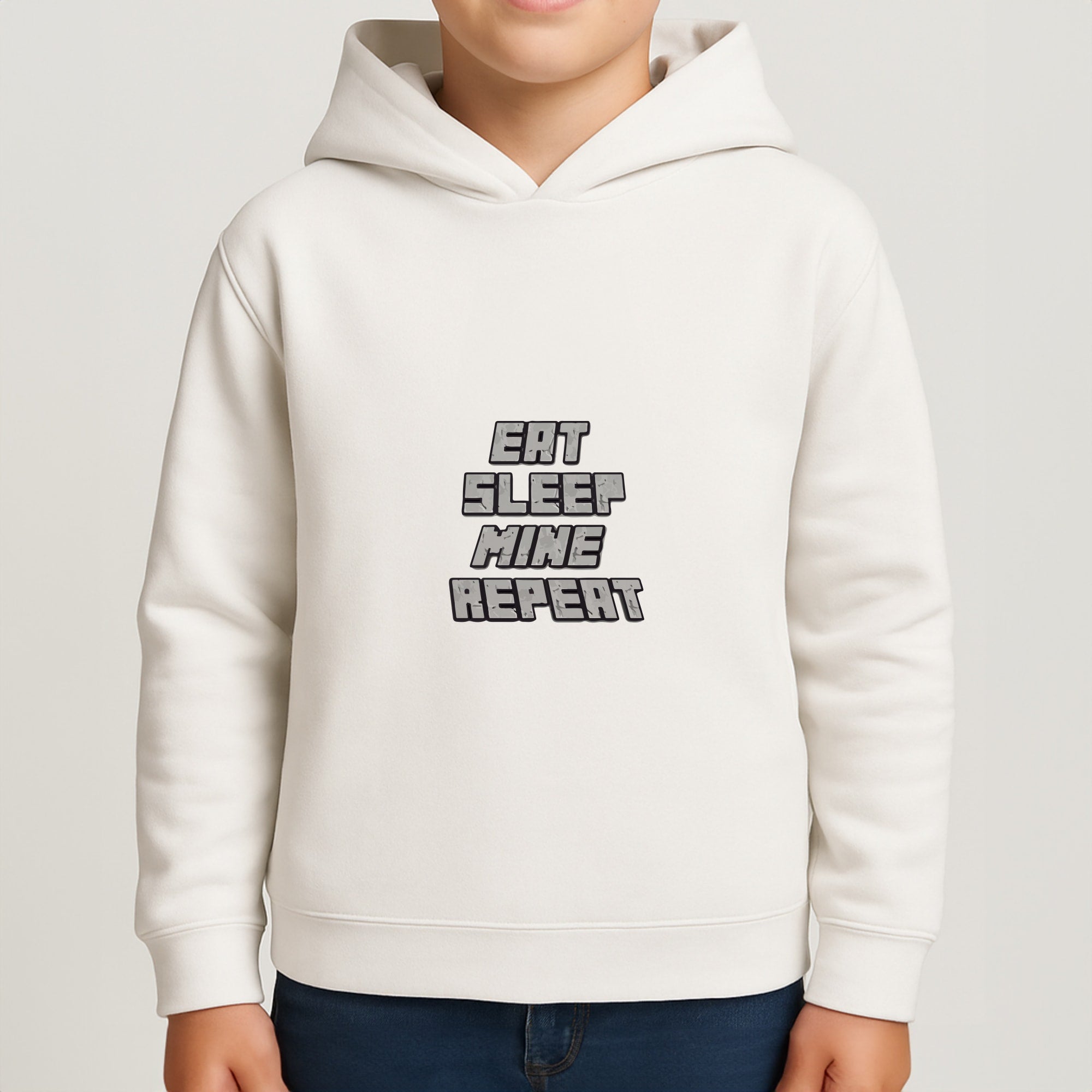 Eat Sleep Mine Repeat Boys Hoodie