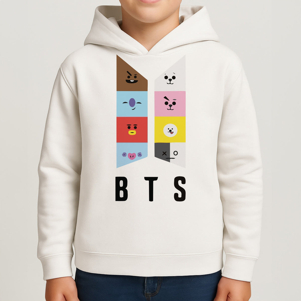 BT21 K-Pop Band Logo Kids Hoodie