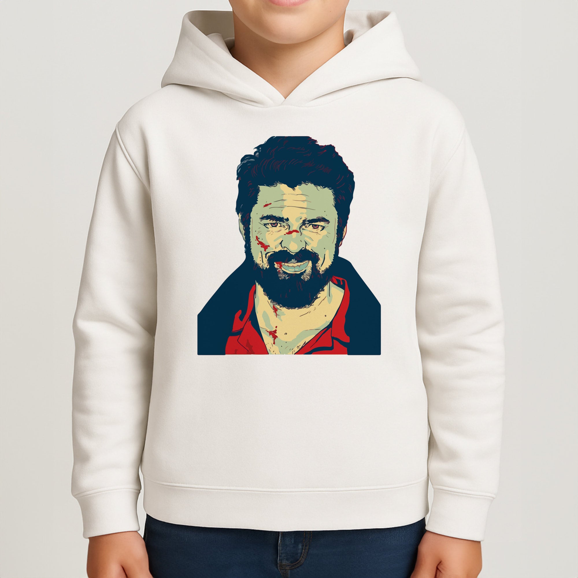 Billy Butcher Face Kids Hoodie