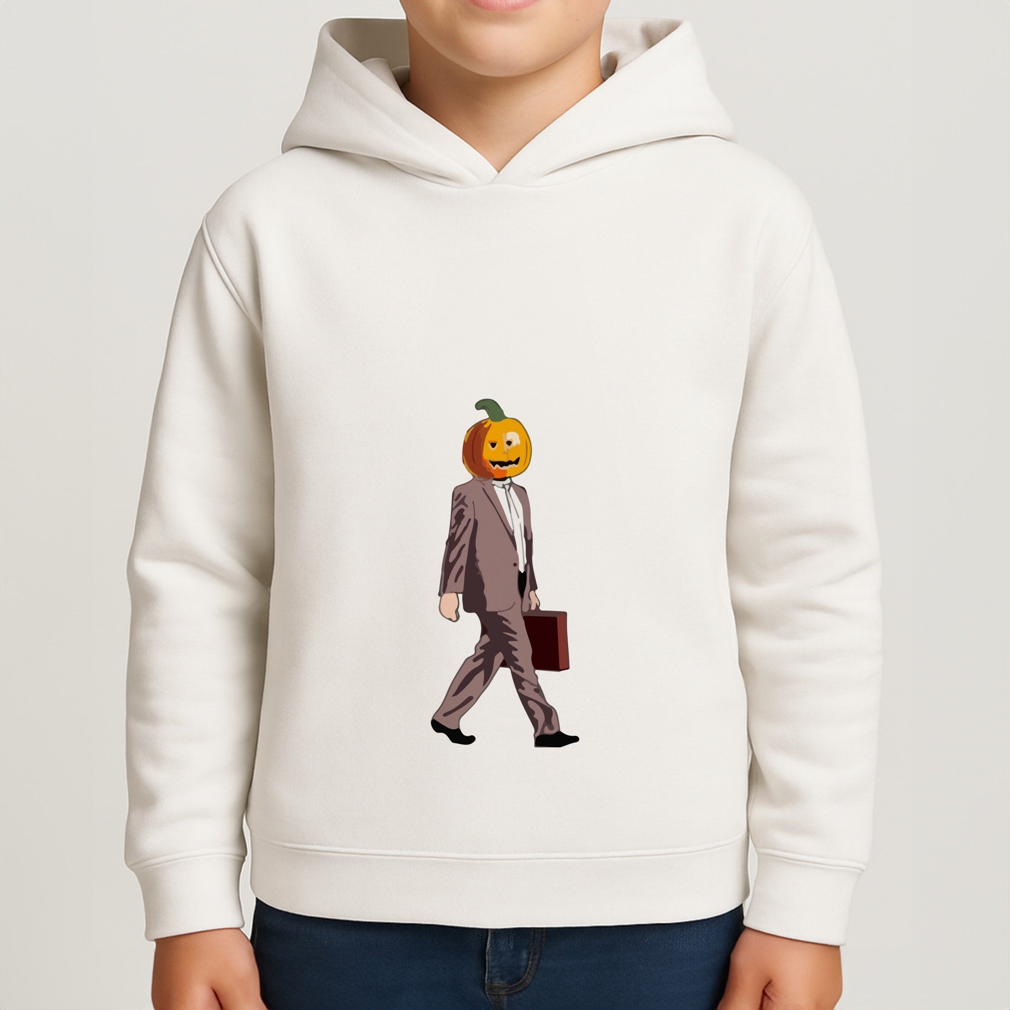 Dwight Pumpkin Head Boys Hoodie