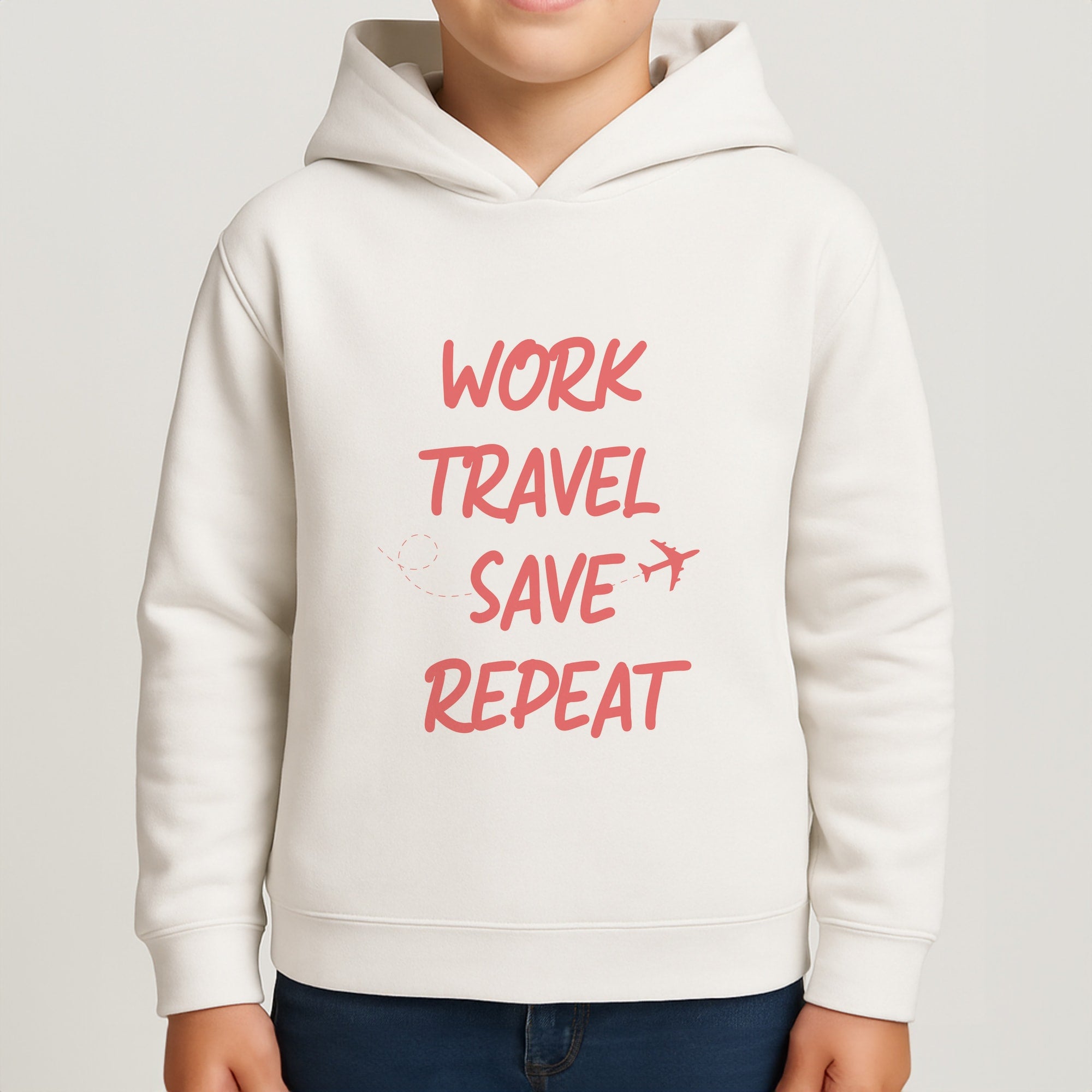 Work Travel Save Repeat - Travel Boys Hoodie