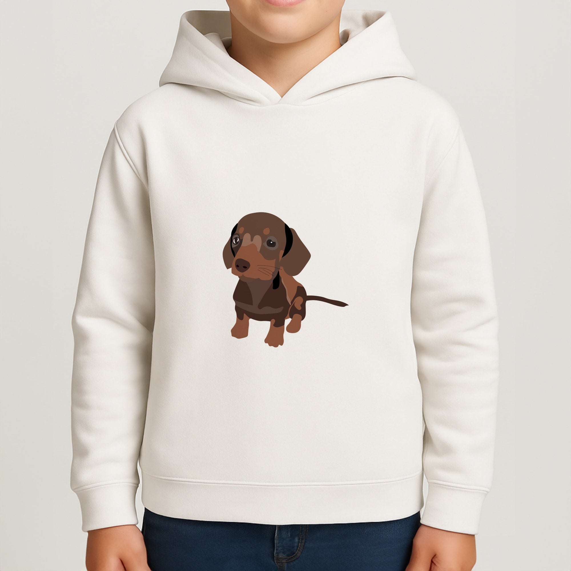 Brown - Dachshunds Boys Hoodie
